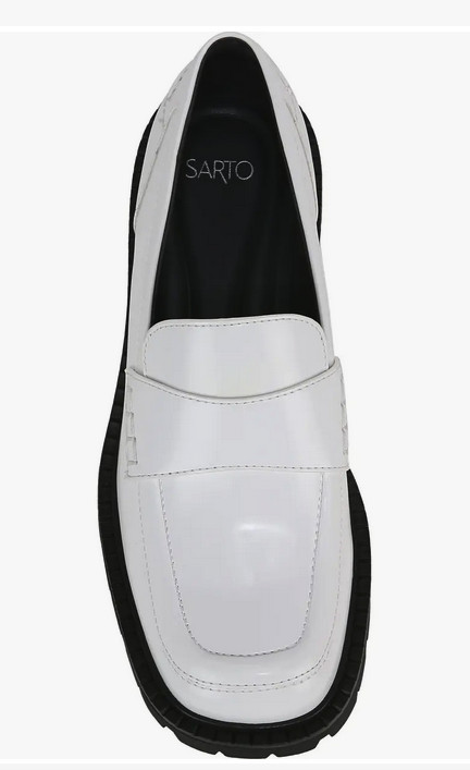 Franco Sarto Sarto Women Darby Loafer (Size: 6 /7 /7.5 /8 /8.5 /9/9.5/10, White)