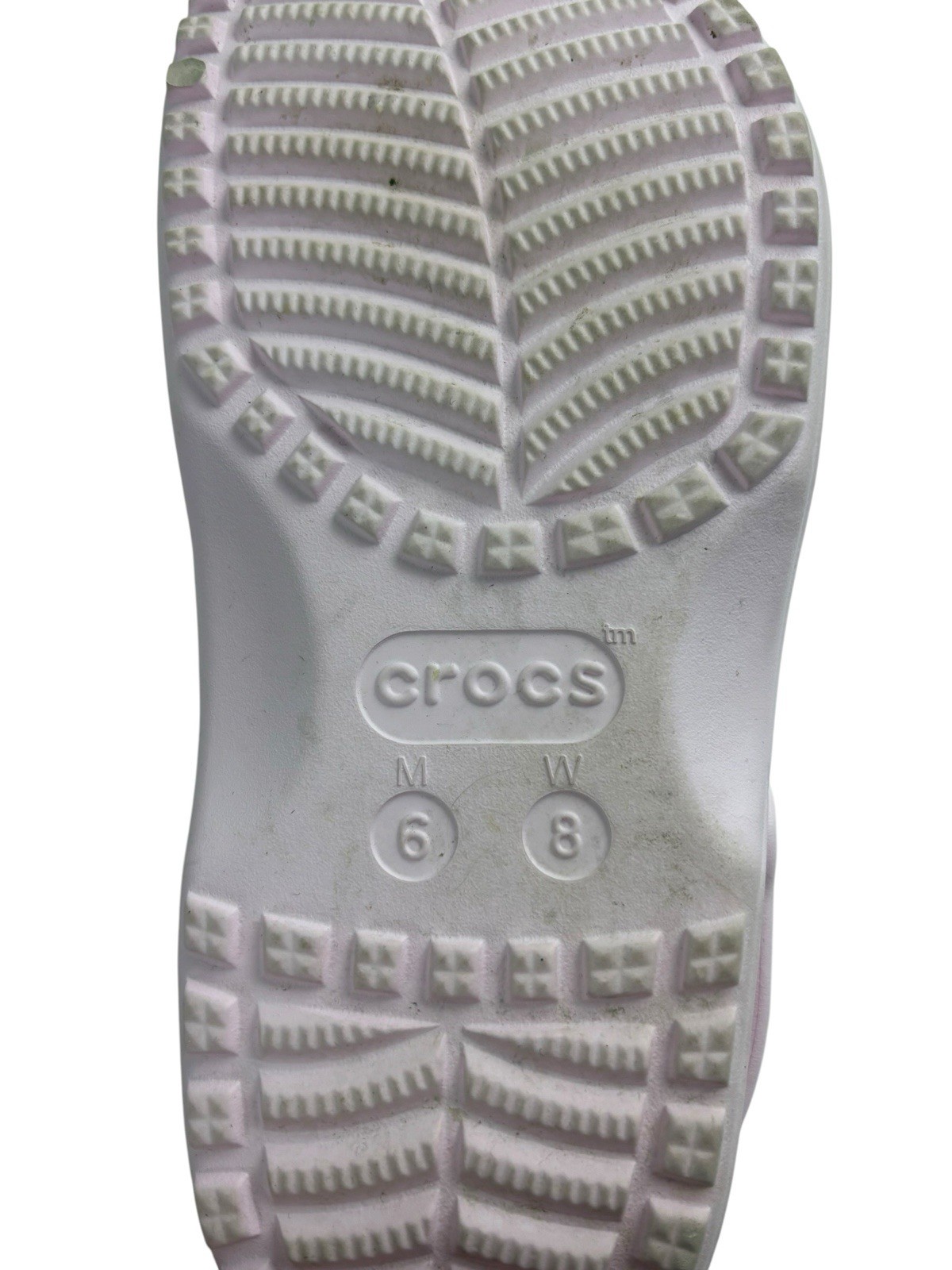 Crocs Classic Floral Cut Out Clogs/Shoes- Pink Milk Women’s Size 8 Men 6 Comfort