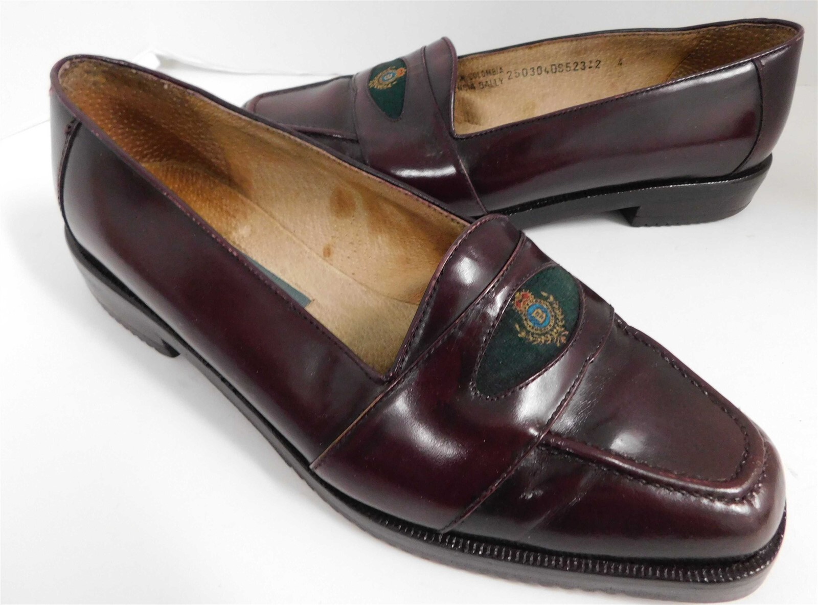 Bally Licencia Burgundy Leather Loafers 6.5 M