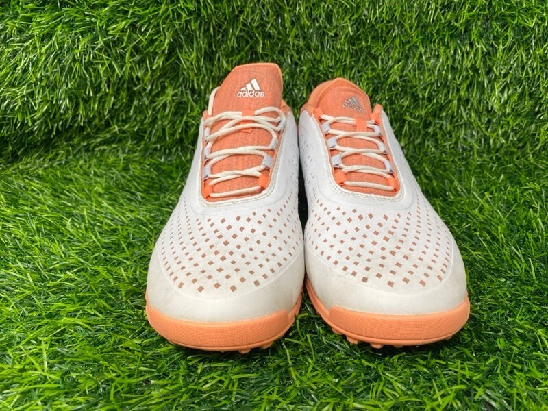 Adidas Lightweight Golf Shoes Women’s Size 9 White and Orange 2167