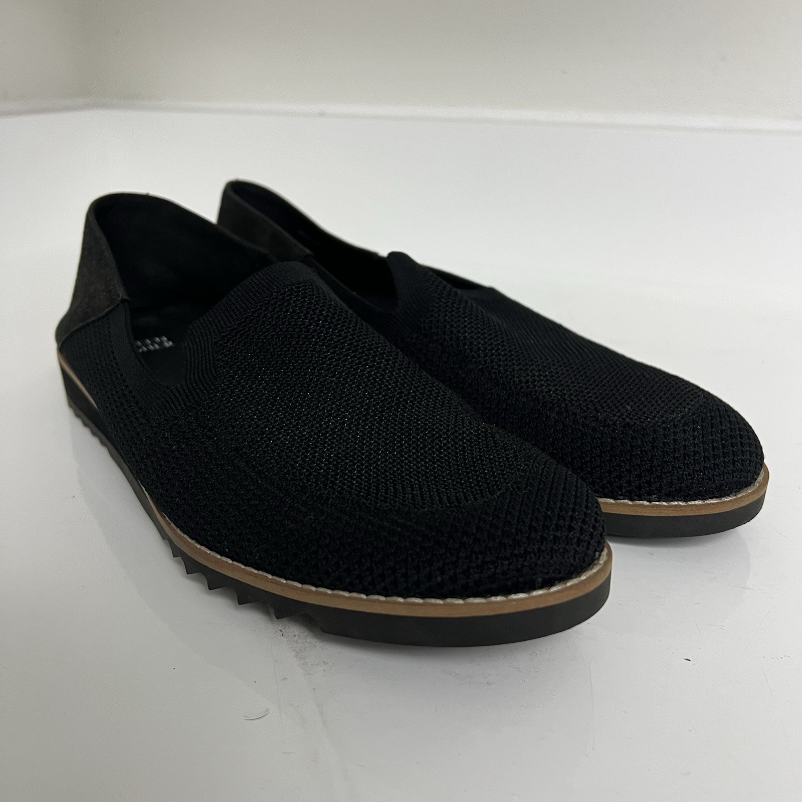 Eileen Fisher Emery Loafer Stretch Jersey Knit & Suede Slip on Shoes Size 10