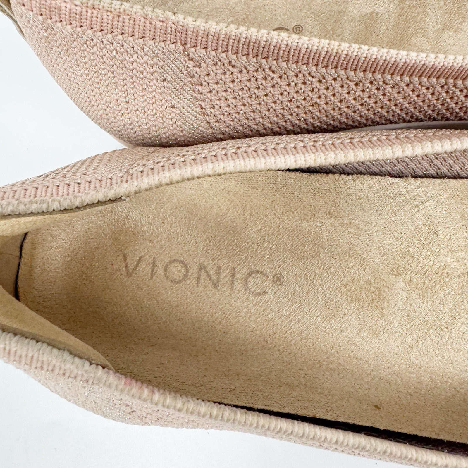 Vionic Women’s Uptown Skimmer Knit Slip-Ons Size 1 1Light Pink