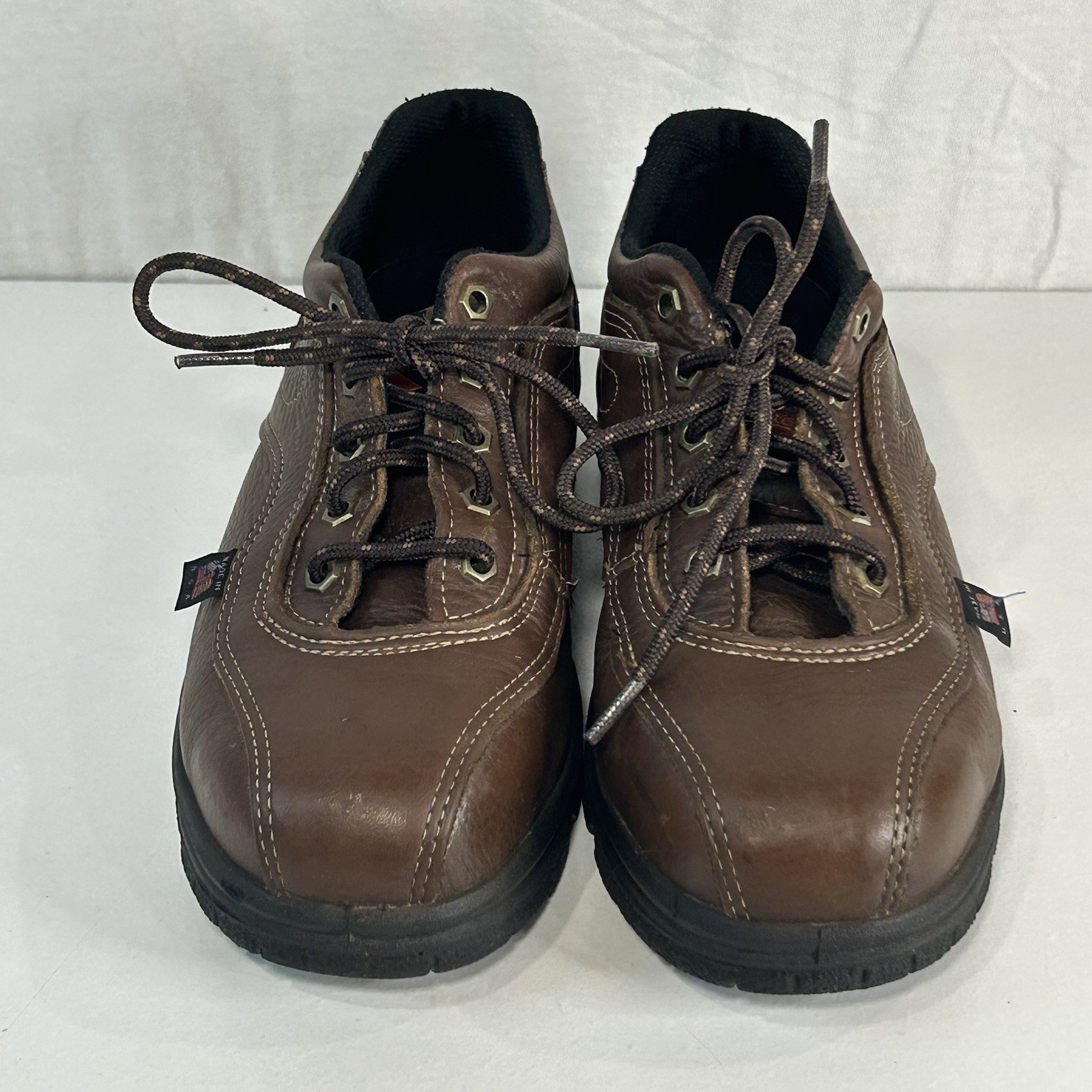 Thorogood Women’s Oxford Double Track Safety Toe Work Boot 504-4406 Size 9 Brown