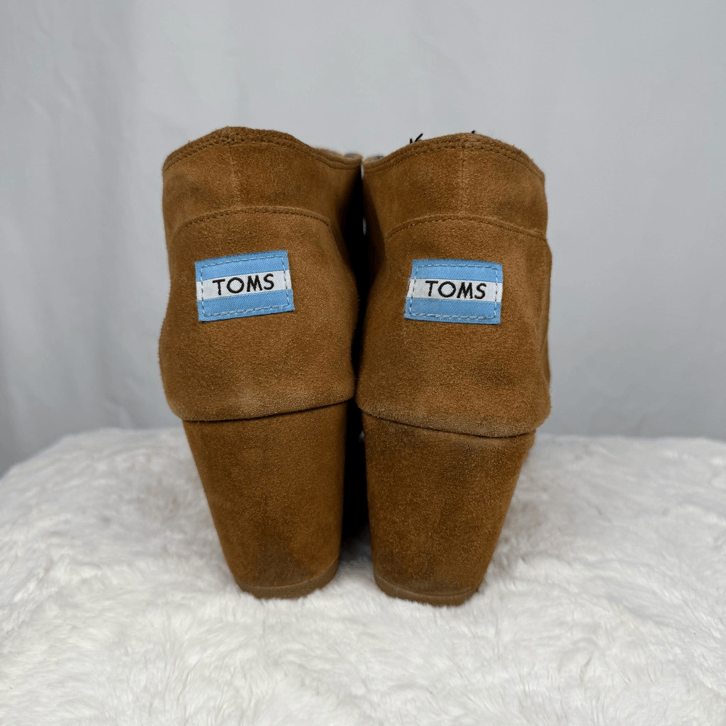 Tom’s Desert Suede Wedge Ankle Booties – Women’s 11