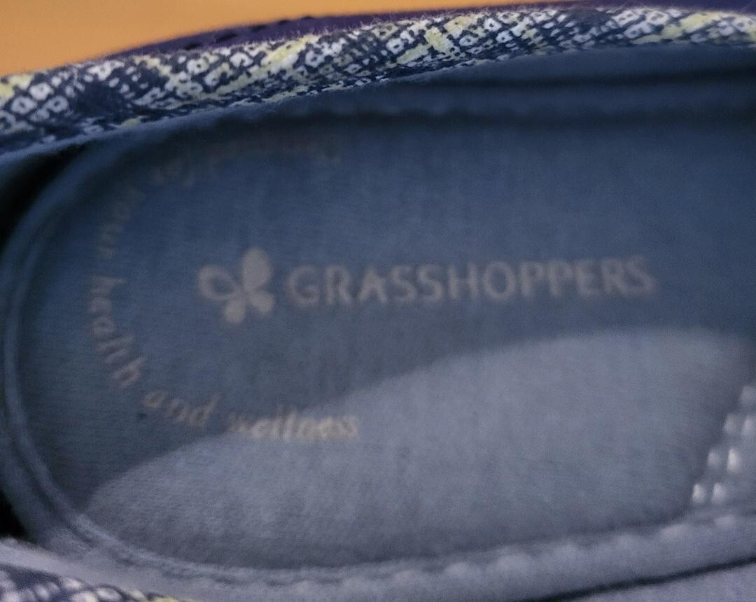 Navy Grasshoppers w/ Navy & White Trim, Women’s 7.5M w/ Purefit Comfort Cushion