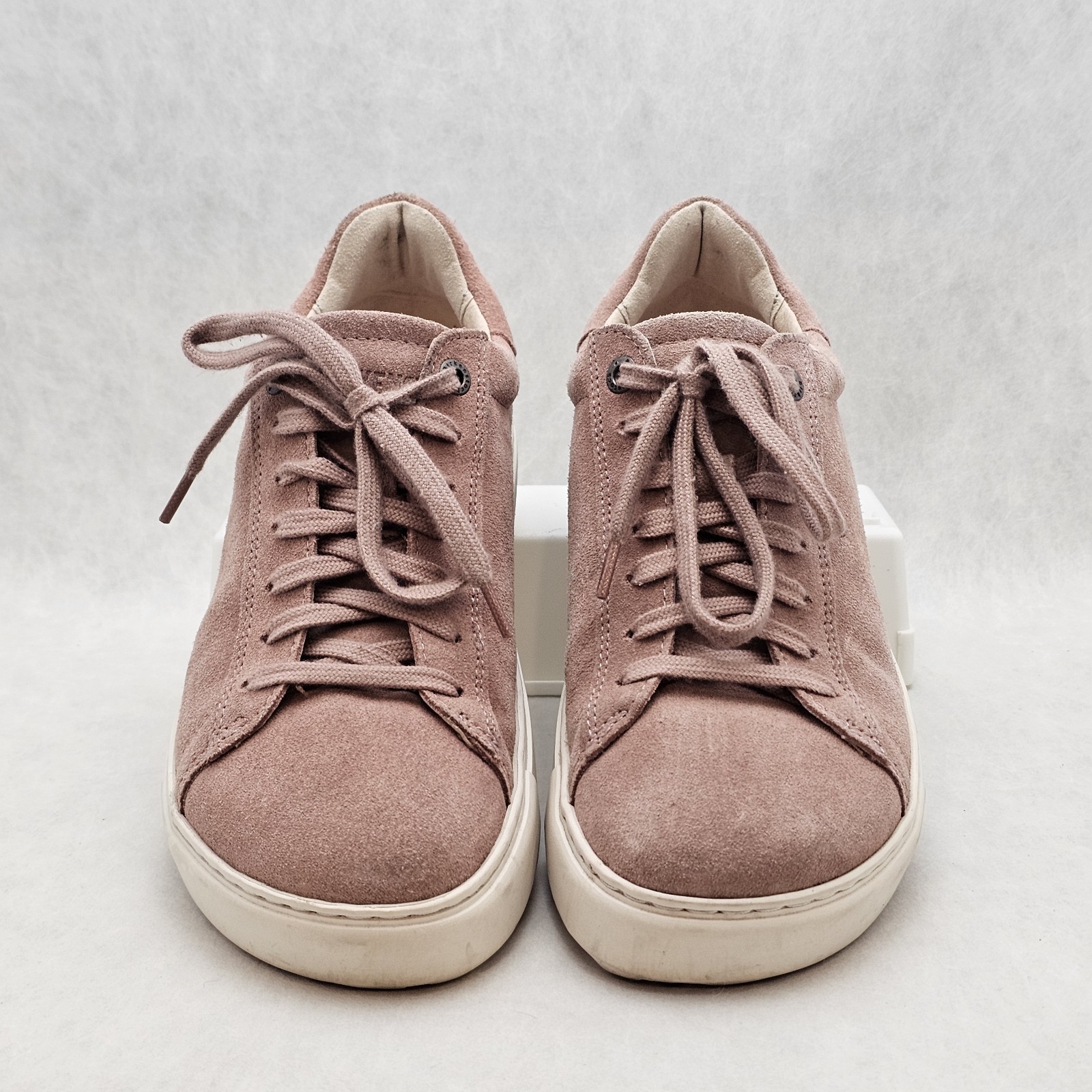EUC Birkenstock Bend Low Suede Leather Sneakers Pink Clay Unisex Sz US 6½ EU 37