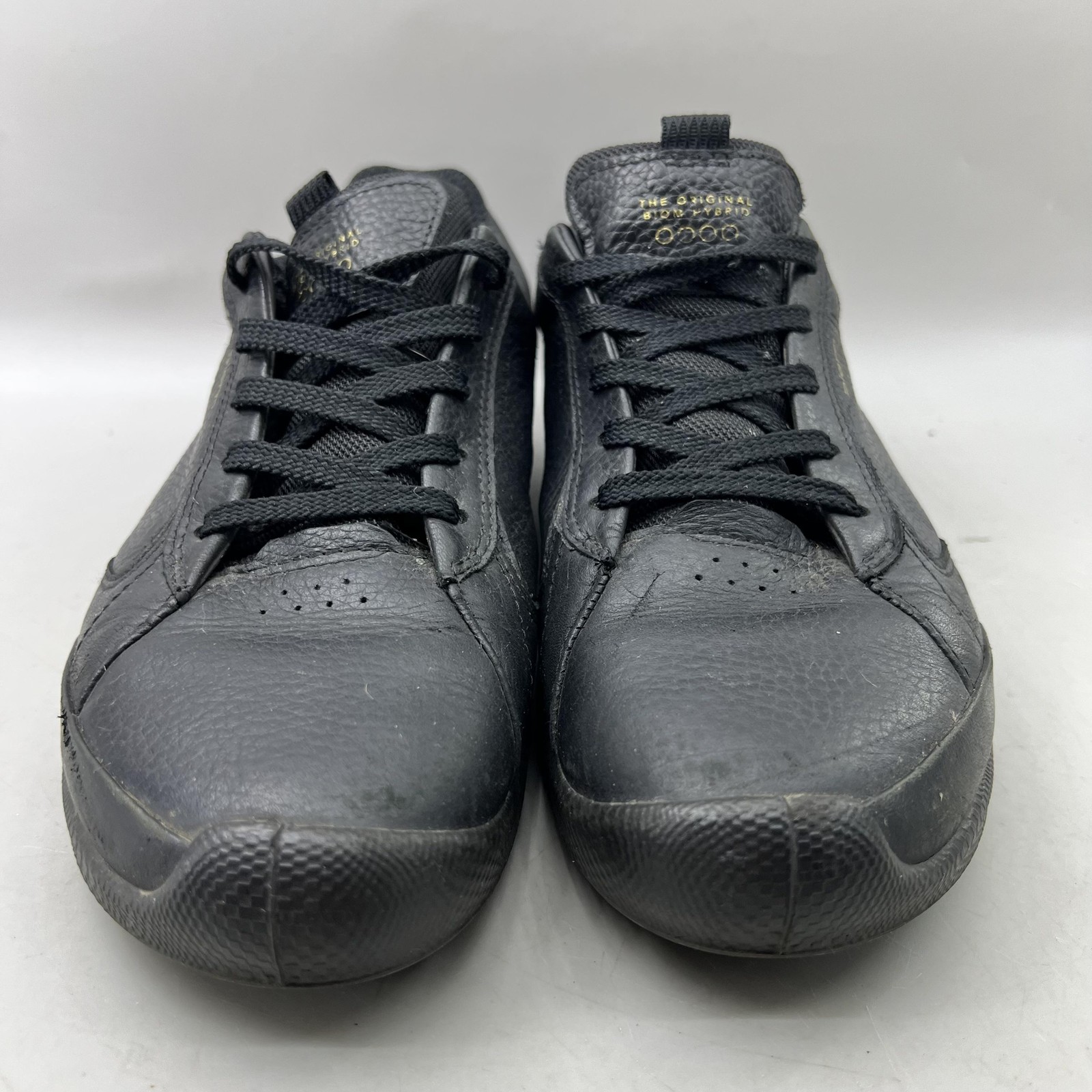 Ecco Golf Biom Hybrid Shoes Women Size 7 7.5 Black Leather Spikeless Sneakers