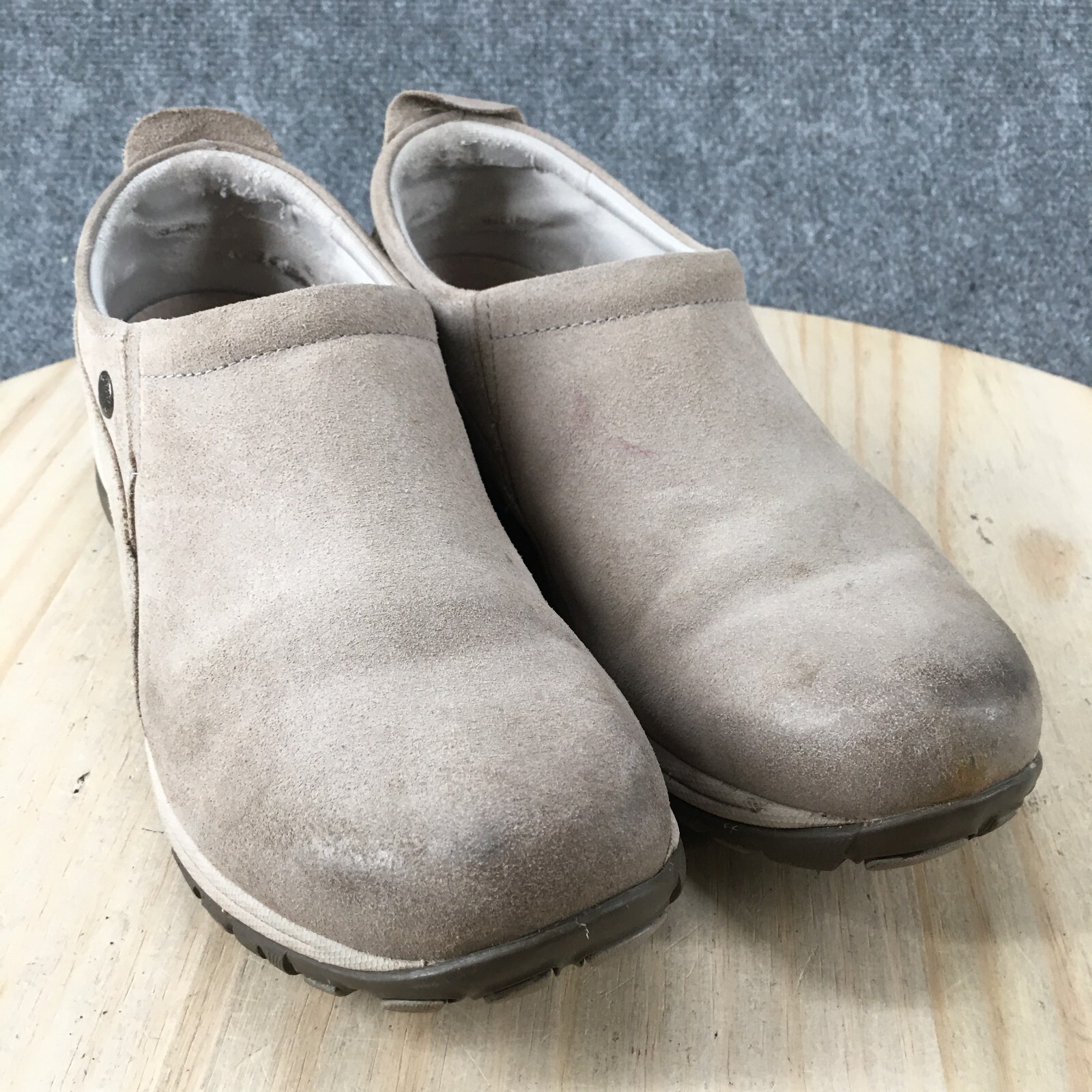 Dansko Shoes Womens 41 Patti Clog Sneakers Casual 4353152013 Beige Suede Slip On