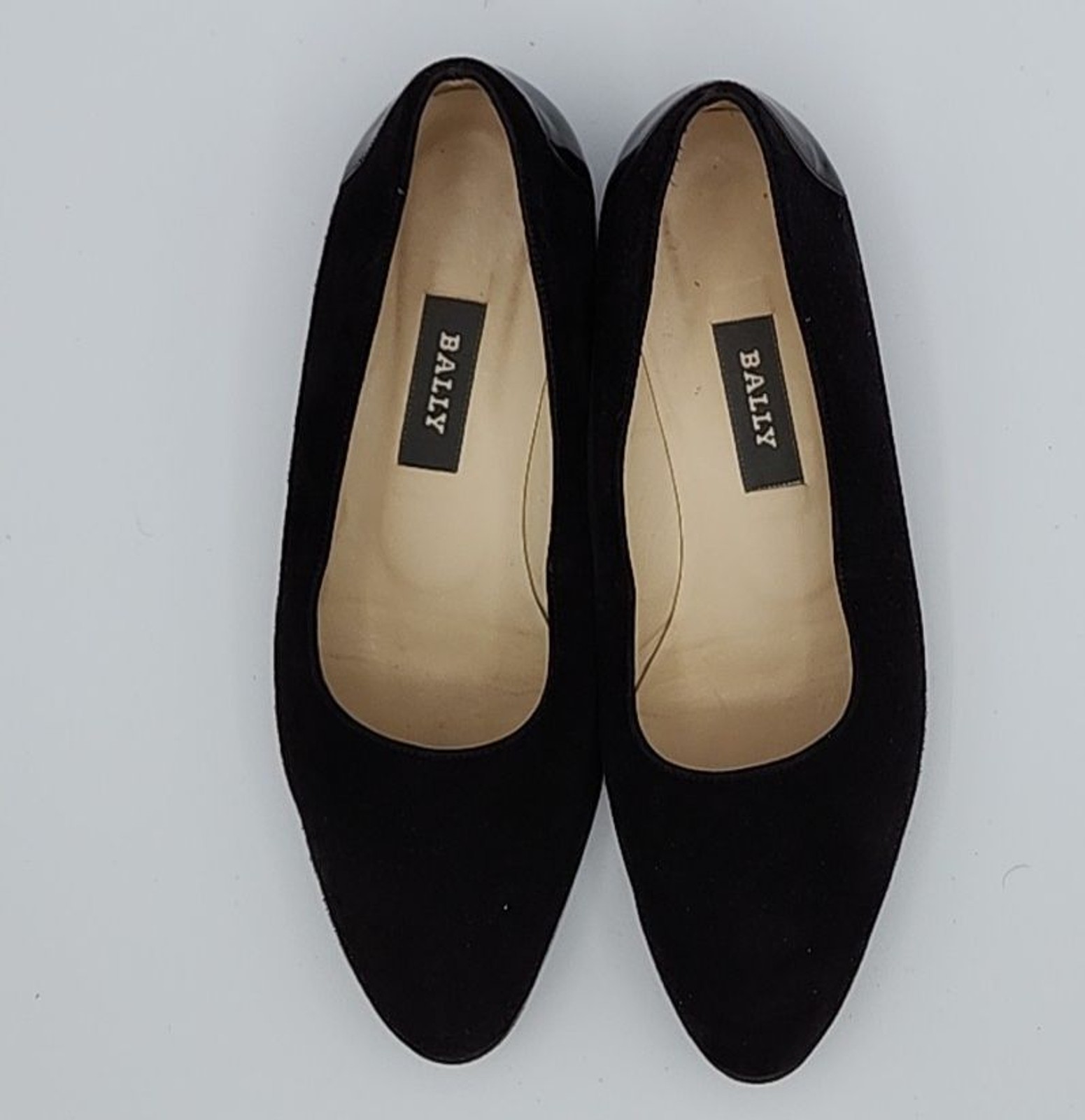 BALLY Black VINTAGE Block Heel Loafers Slip on Dress Shoes Women’s 5.5 E