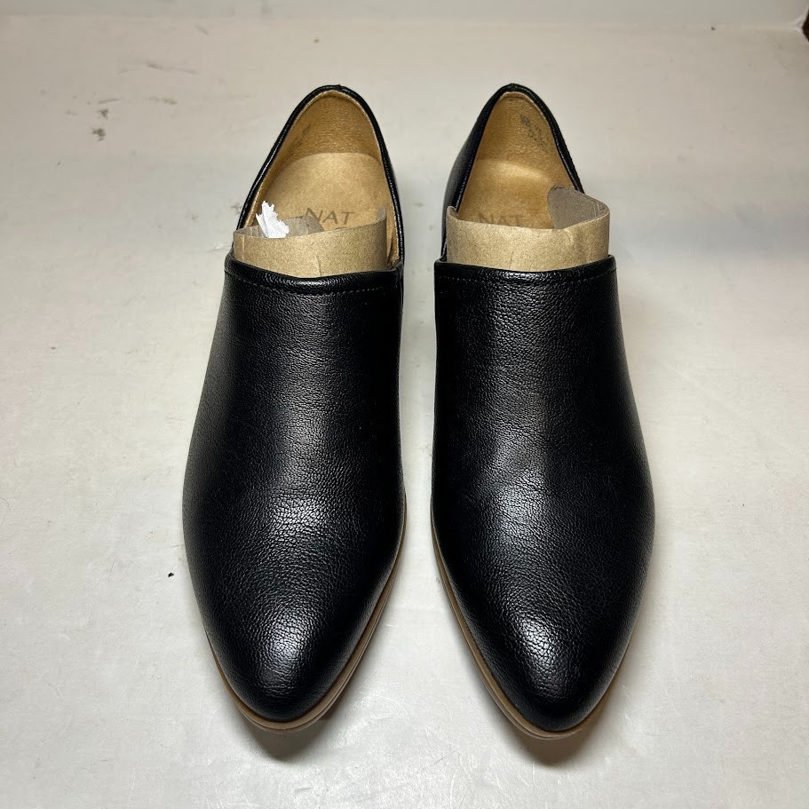 Naturalizer Womens 9.5 W Black Carlyn Pointed Toe Loafers Shooties NIB ME4