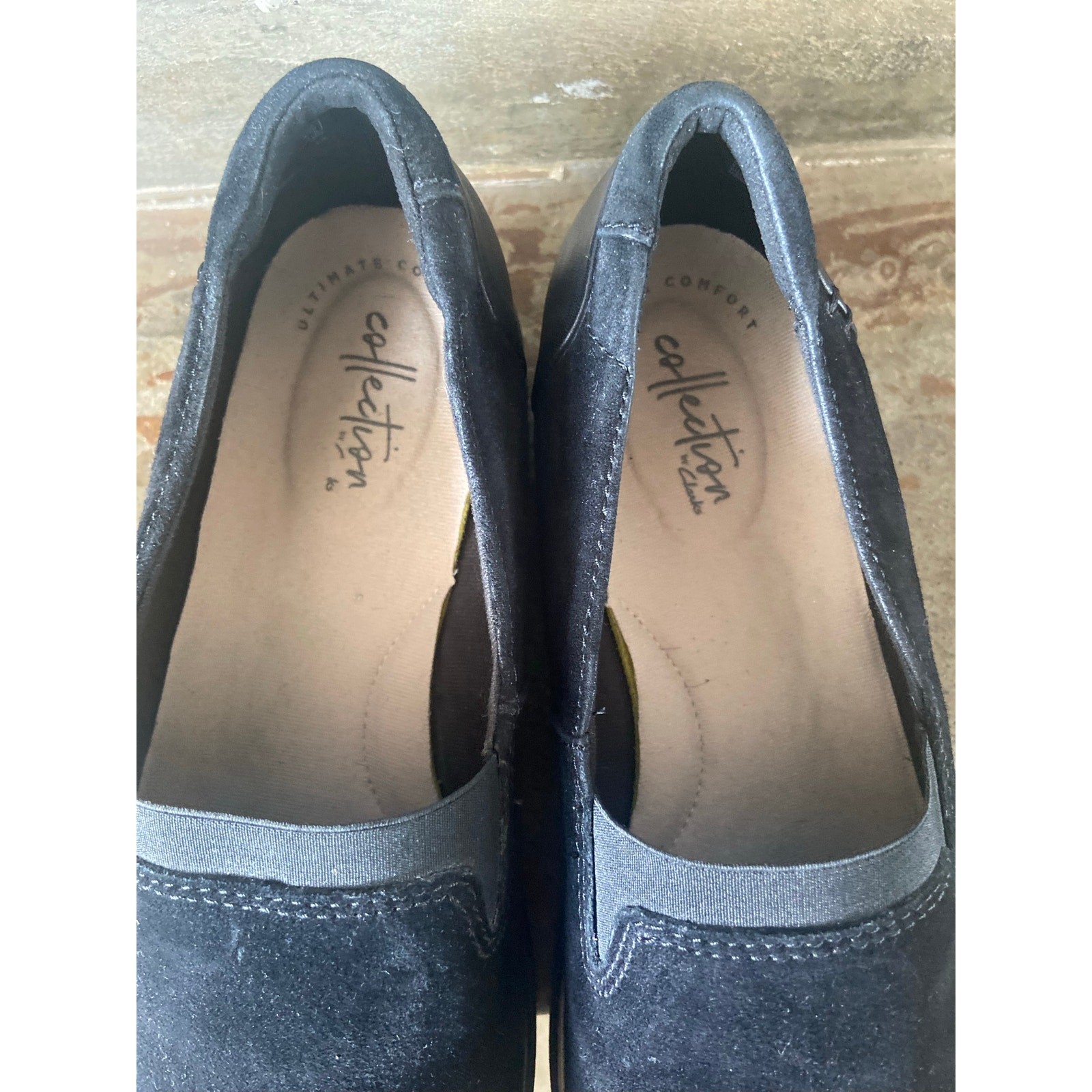 Clark’s Collection Sharon Dolly black suede loafer