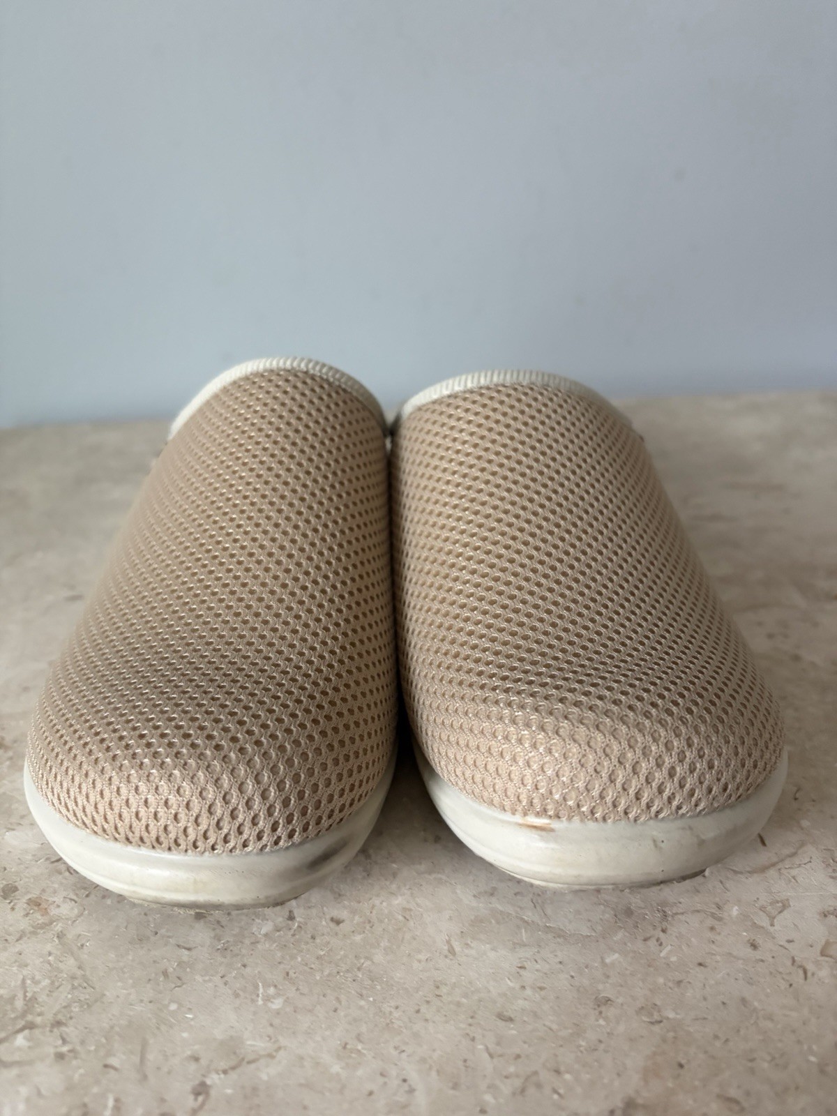 Fly Flot Clogs Women’s 40 US 9 Beige Mesh Anti-Shock Anatomic Mules Italy Made
