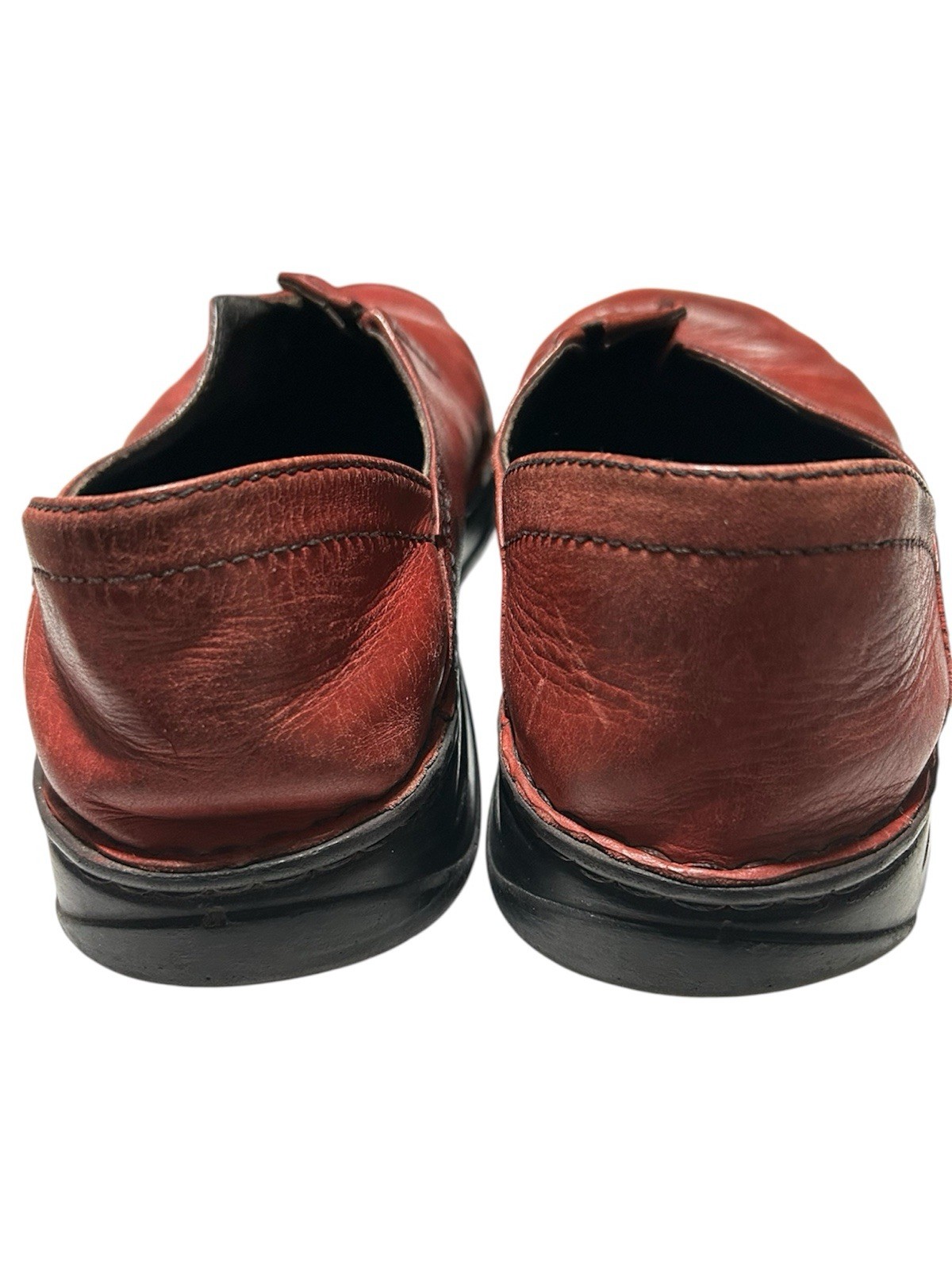 Josef Seibel Women’s Red Leather Hungary Slip-on Shoes – Size 40 (US 9 – 9.5)
