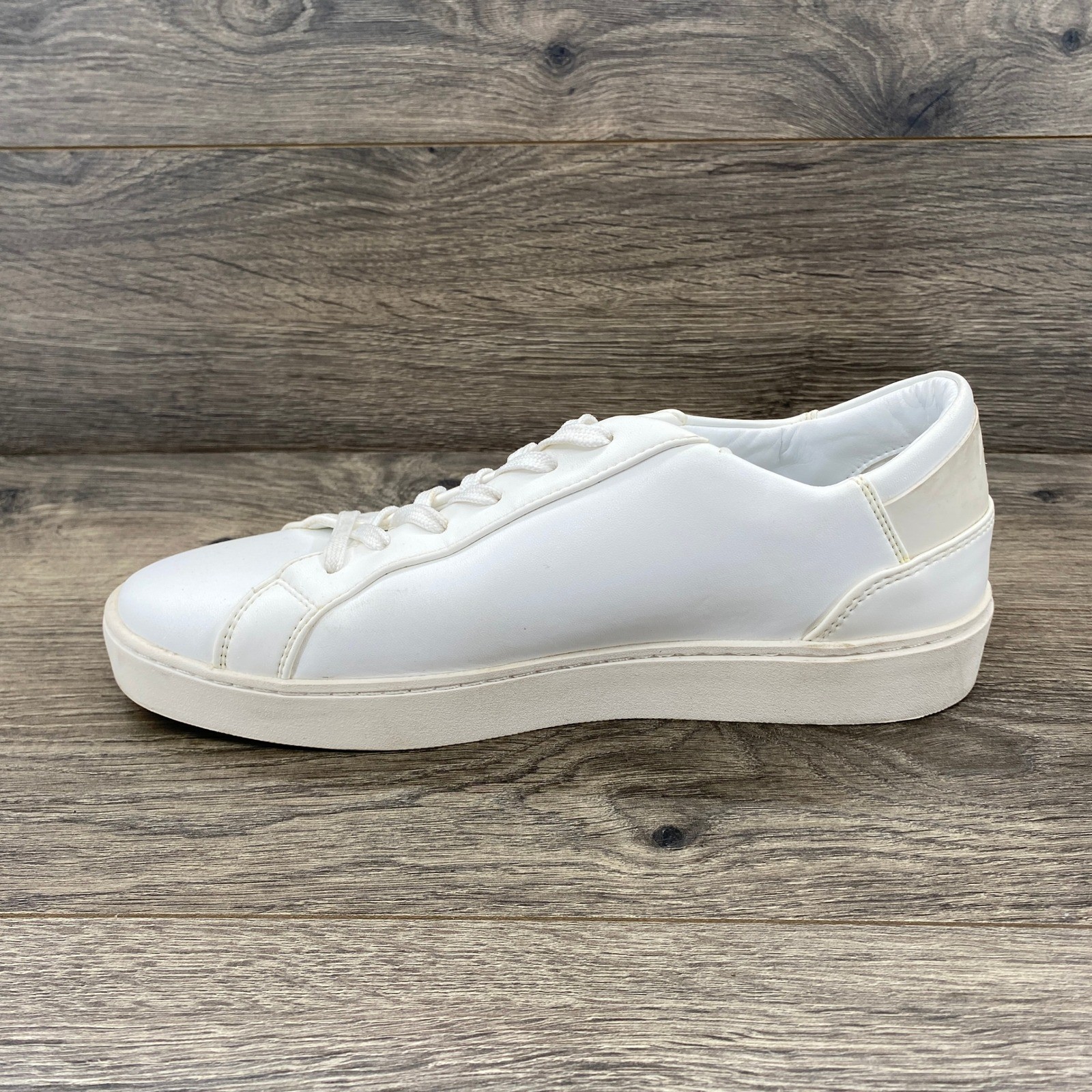 THOUSAND FELL Eco Recycled White Leather Low Top Sneakers Women’s 8