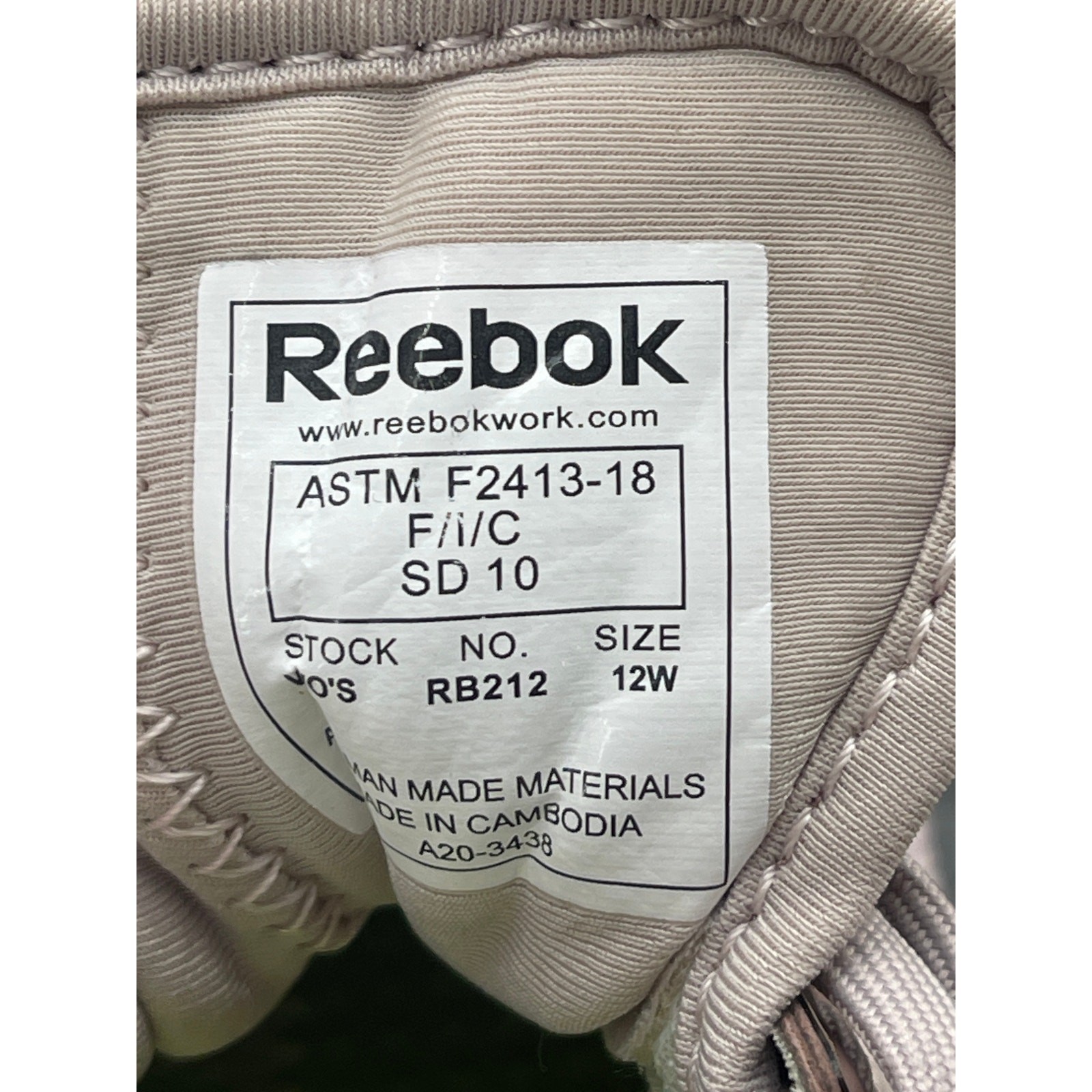 Reebok Sublite Legend Pink Composite Steel Toe Lace Up Work Sneaker Women 12W