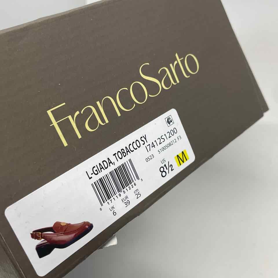 Franco Sarto Size 8.5 Women’s Brown Solid Mules Shoes