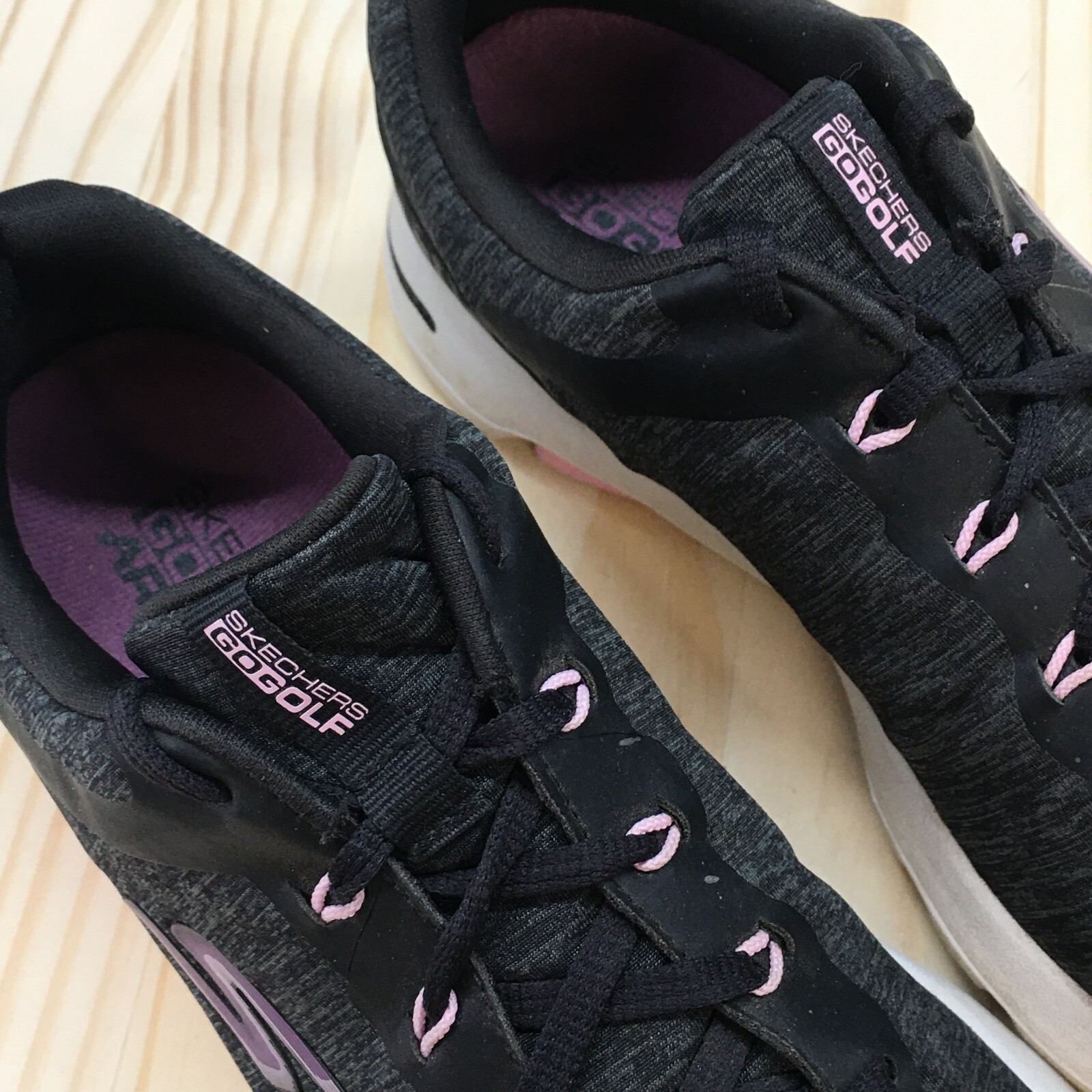 Skechers Shoes Womens 8 Go Golf Walk 5 Sneakers 123034 Gray Fabric Lace Up