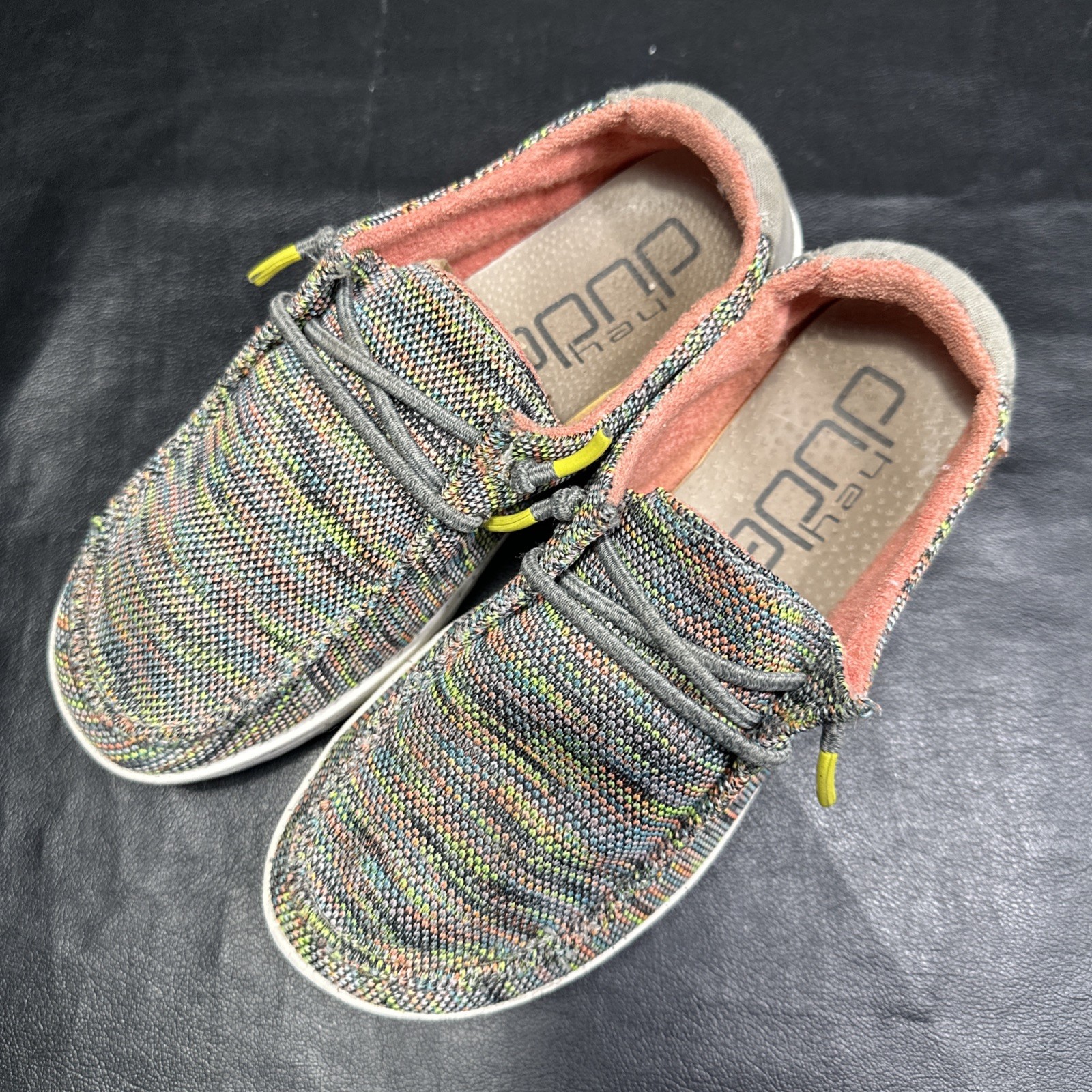HEY DUDES WENDY YOUTH PEACOCK PEACK PINK WOMENS SIZE 5 / Youth 4 – 475