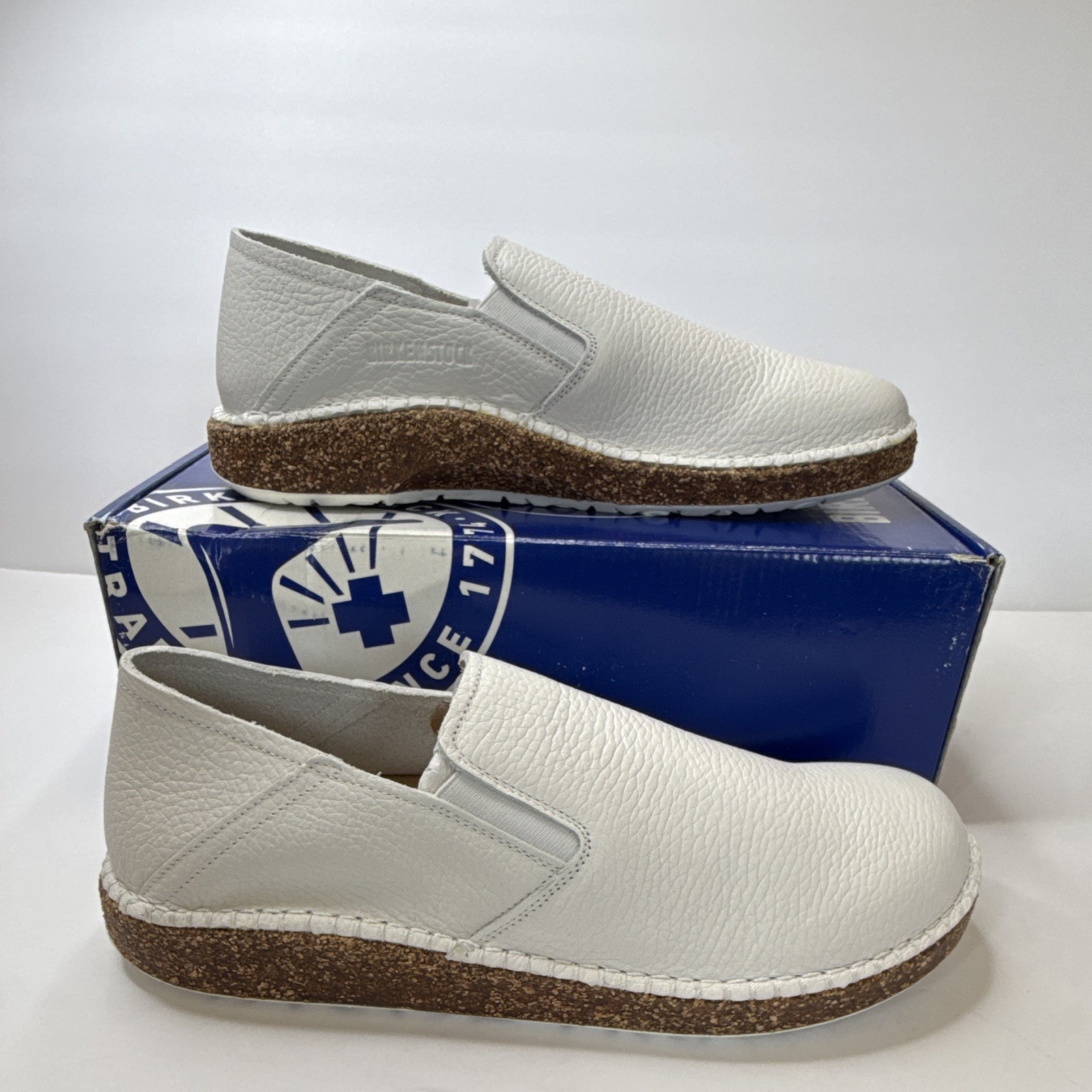 Birkenstock Callan White Natural Leather Narrow Width EU 40 US women’s 9