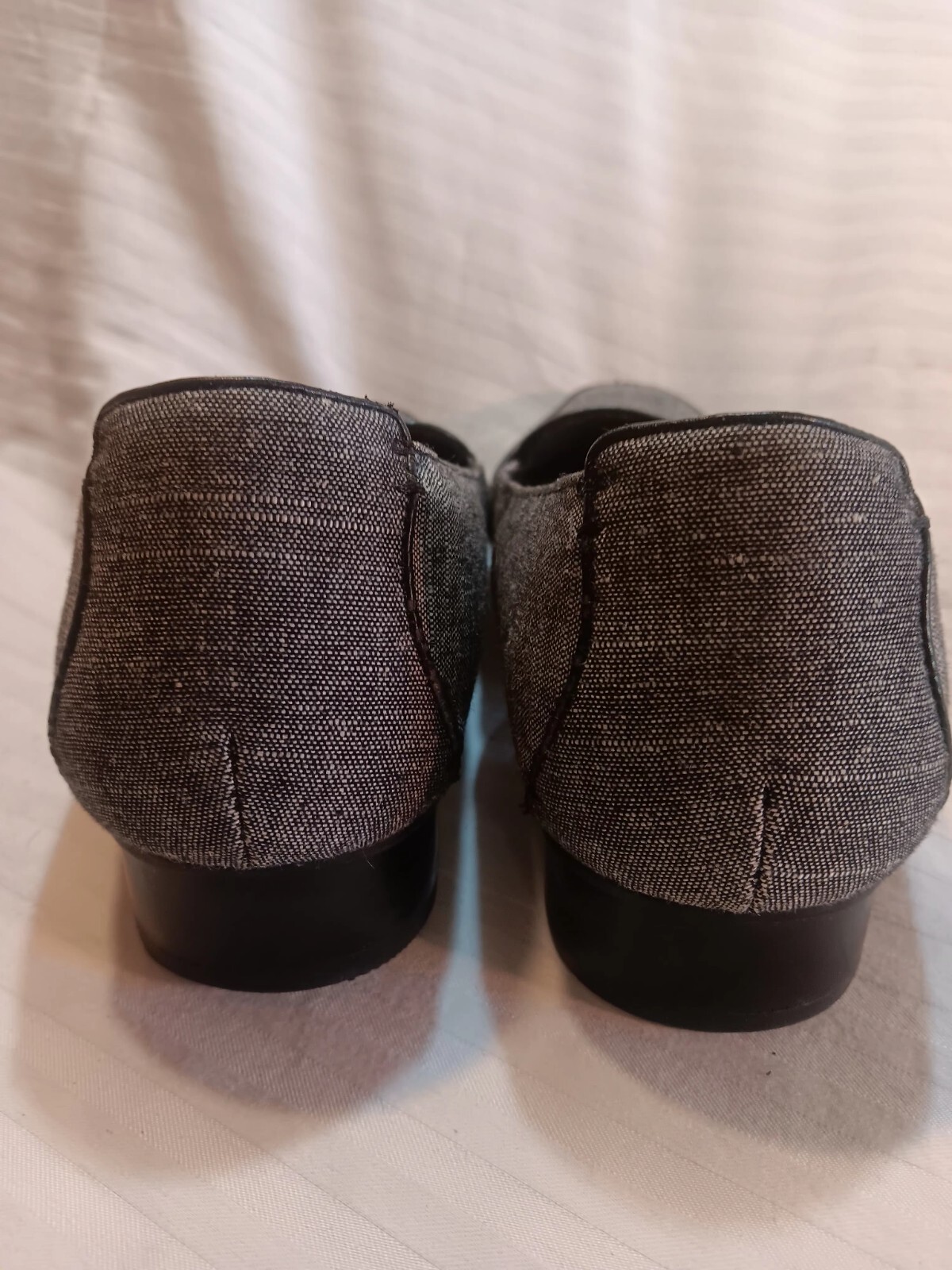 Women’s, Sz 7 ,Clarks, Bendables, artisan, Thoughtful Q Block Heel ,Gray Cloth~