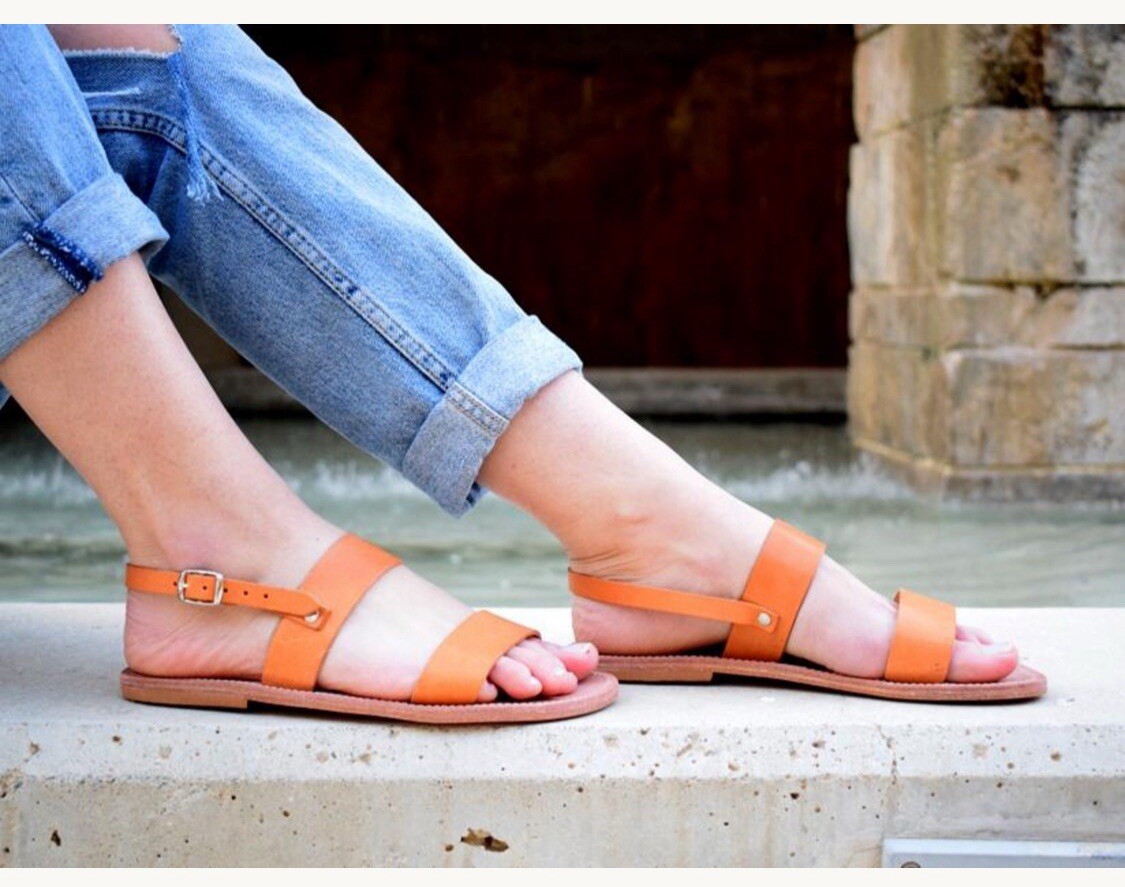 Cocobelle Natural The Kiki Sandal By X The Blonde Abroad 7.5 Handcrafted Italy
