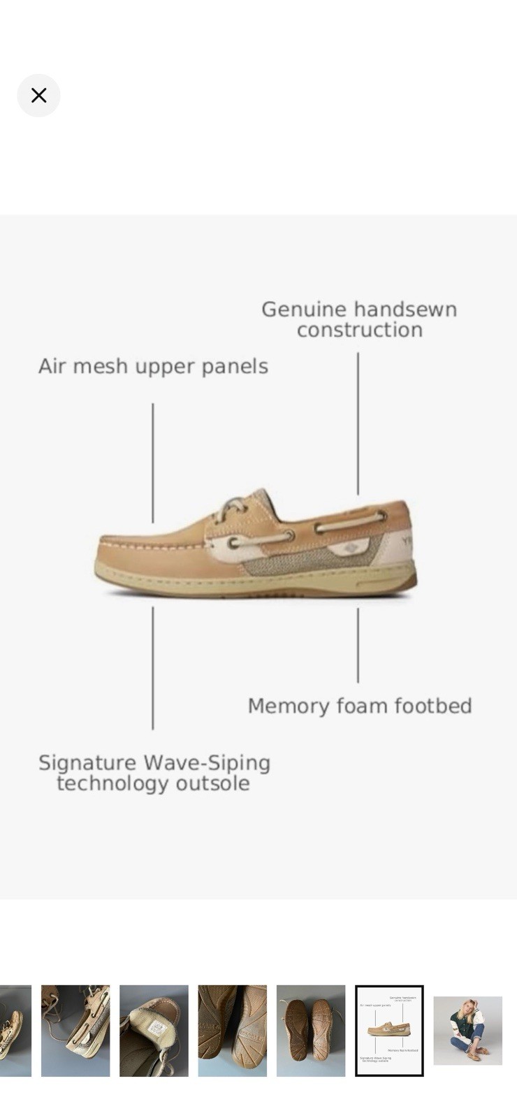 Urban Outfitters Sperry Bluefish Boat Shoe 8.5 Moc Boho Travel Comfort Leather