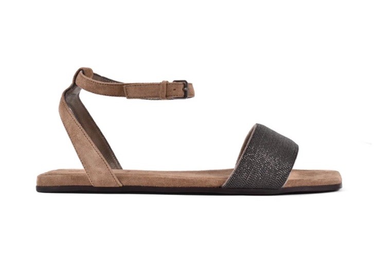 BRUNELLO CUCINELLI WOMEN’S 100% LEATHER MONILI BEAD SANDAL SHOE NWT MSRP $1430