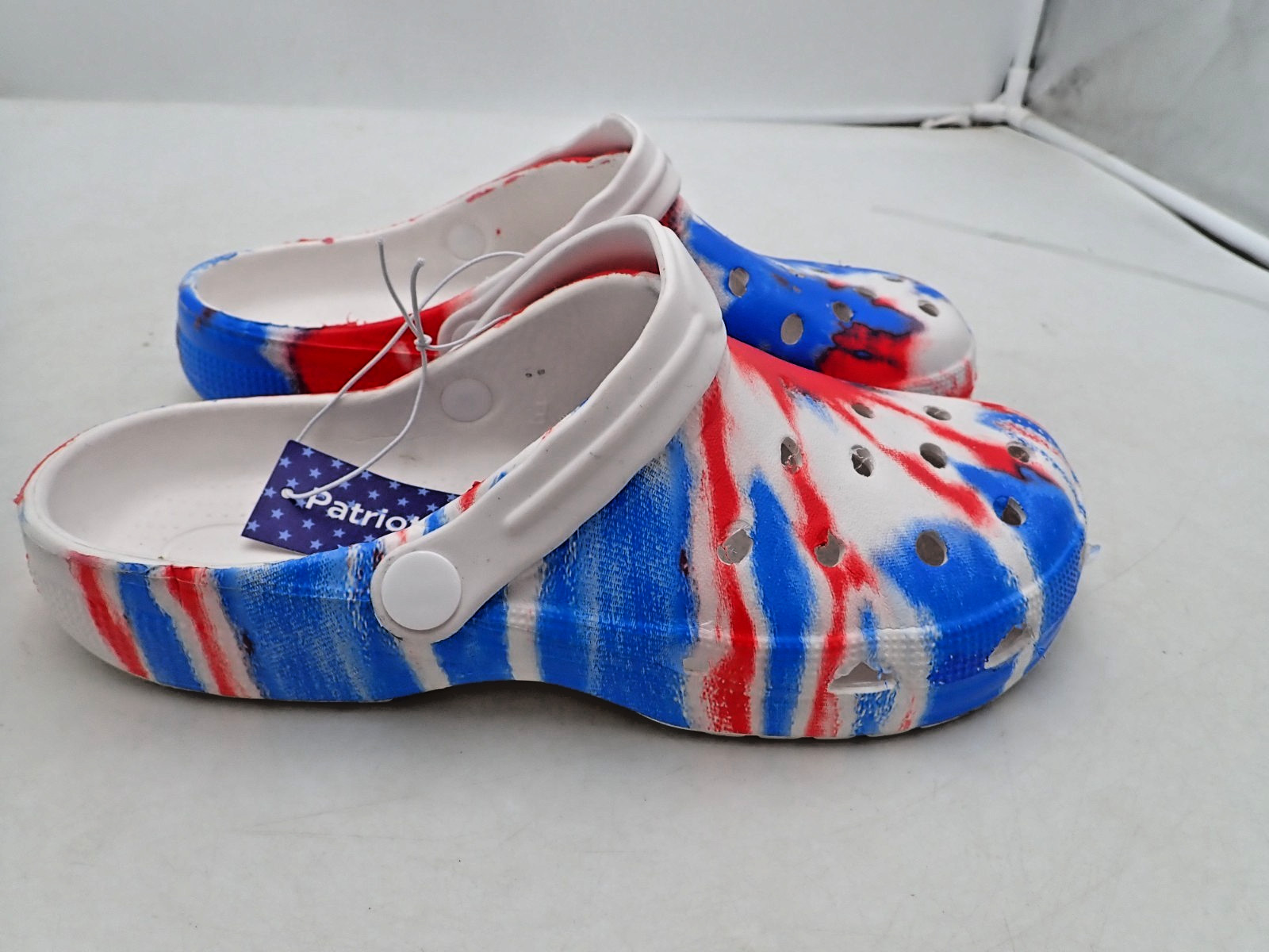 Fourth of July Women’s Patriotic Clogs Red White & Blue sizes 5-6, 7-8, & 9-10