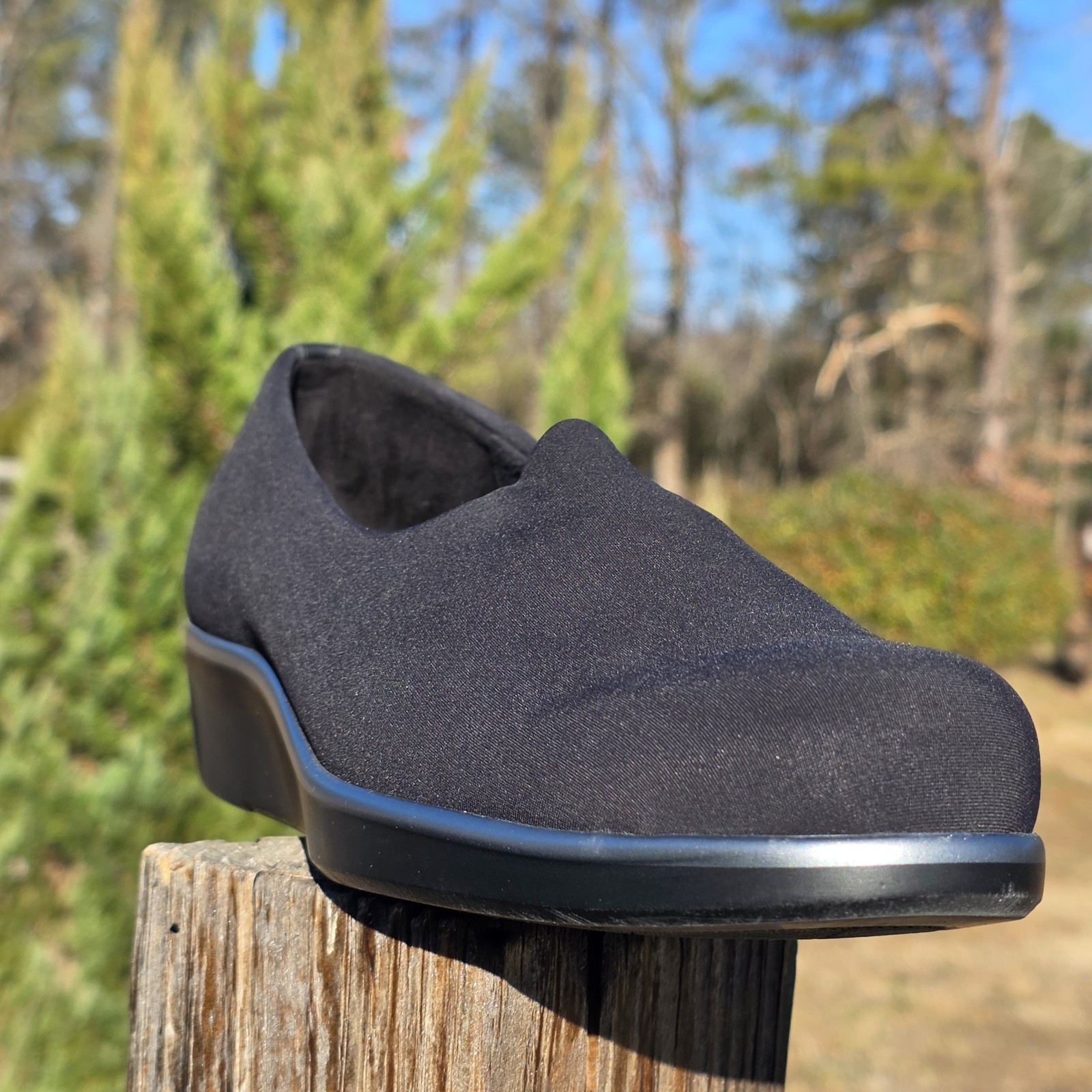 SAS Bliss Slip On Comfort Wedge Women’s Black Size 10 N ( NARROW )