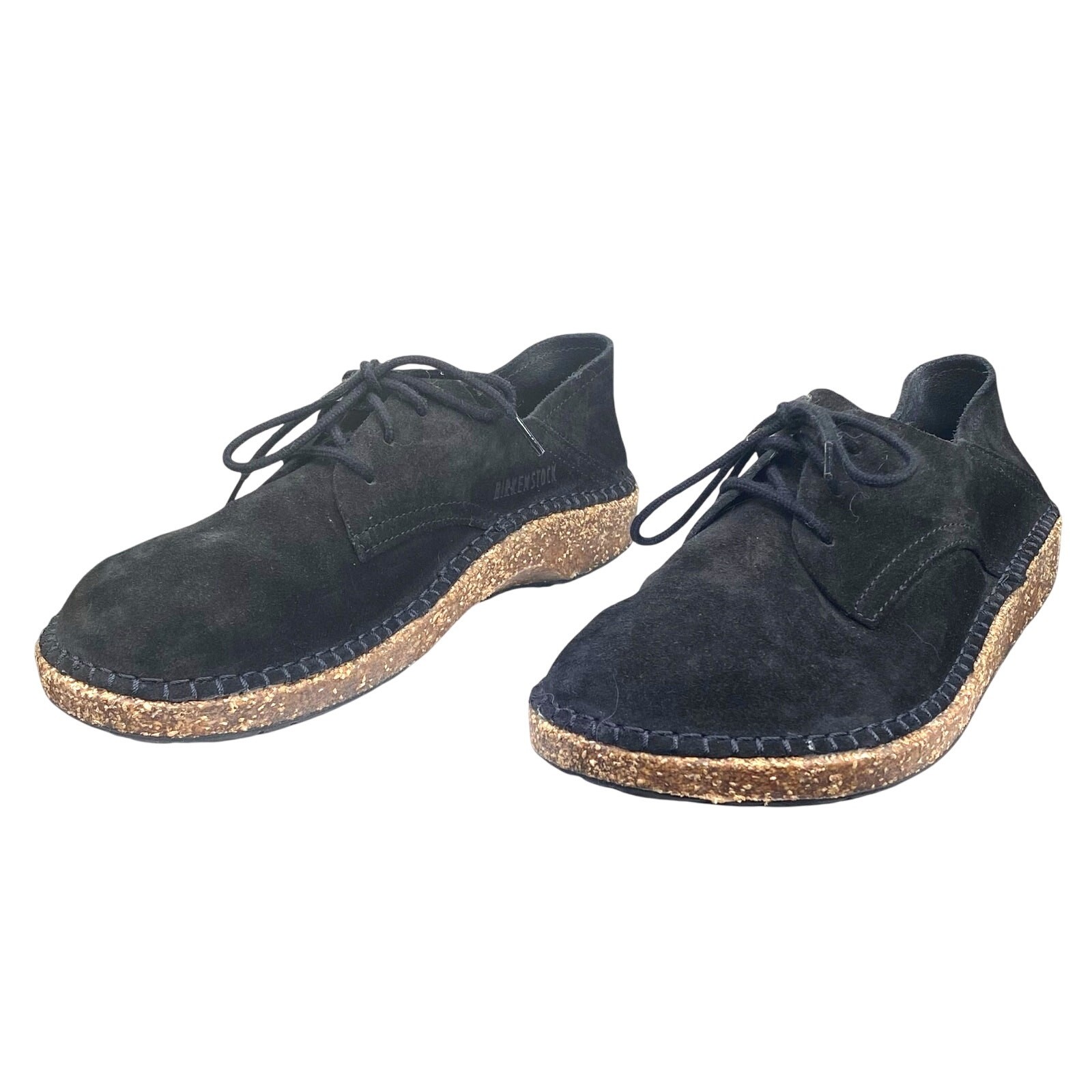 Birkenstock Unisex Gary Black Suede Lace Up Convertible Mule Size 38 M 5 W 7