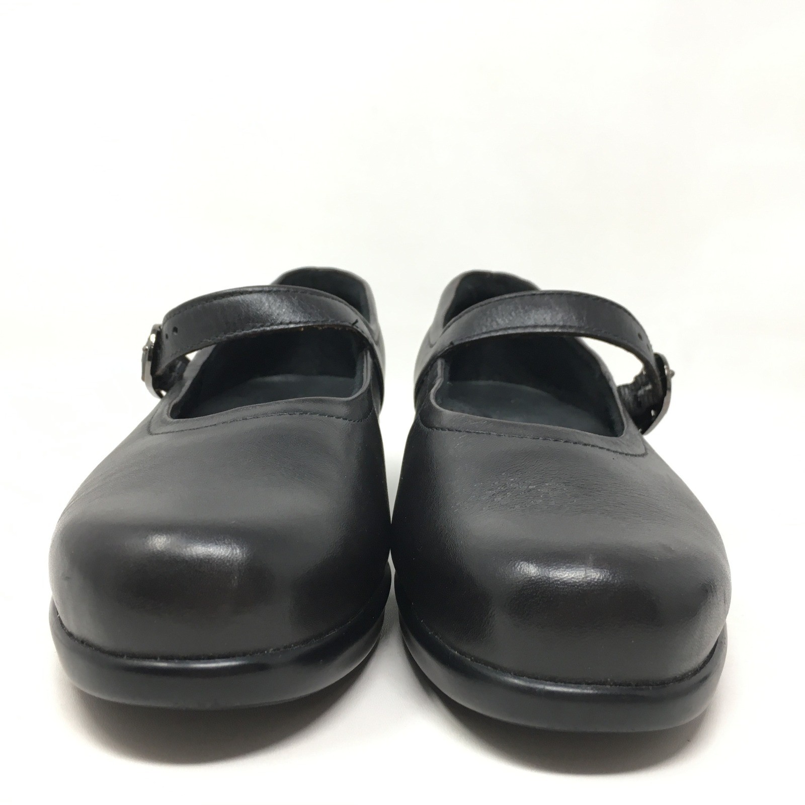 SAS Maria Mary Jane Loafers Shoes Womens Size 7.5 N Black Leather Orthotic