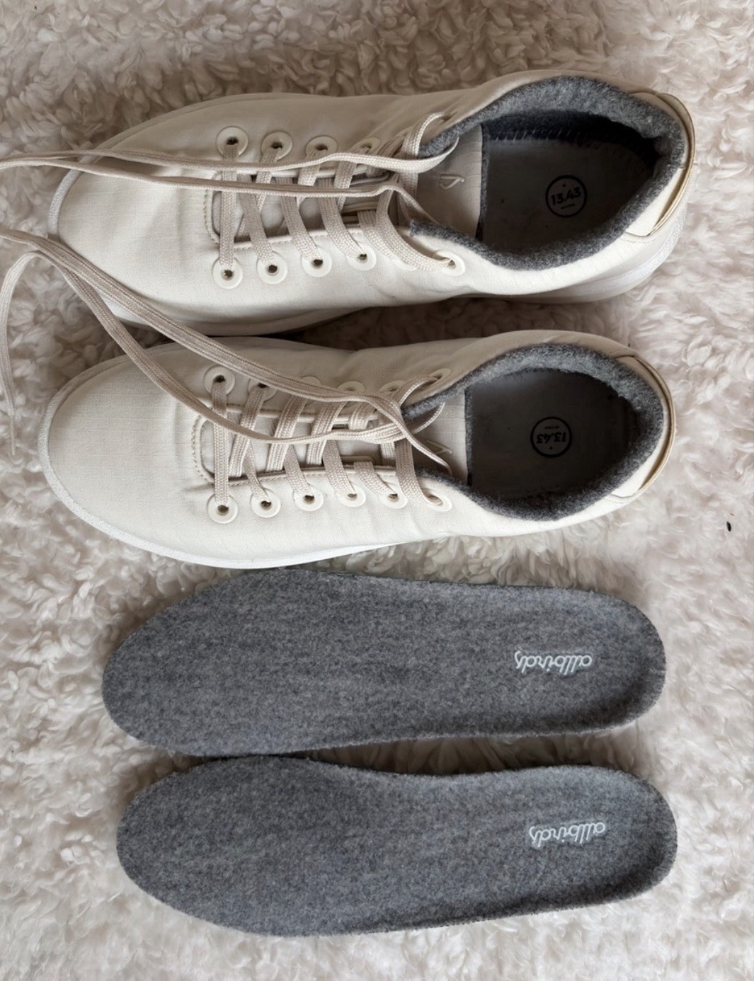 Allbirds Pipers Woven Merino Wool Sneaker Women’s US 8 Natural White