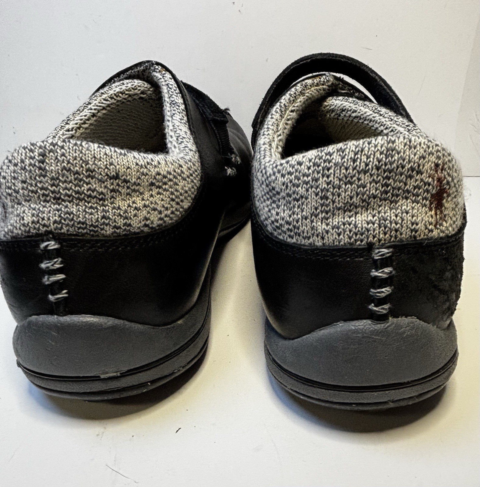 TIMBERLAND Smartwool Womens Slip On Outdoor Black Leather Shoe sz 8.5 M Vibram