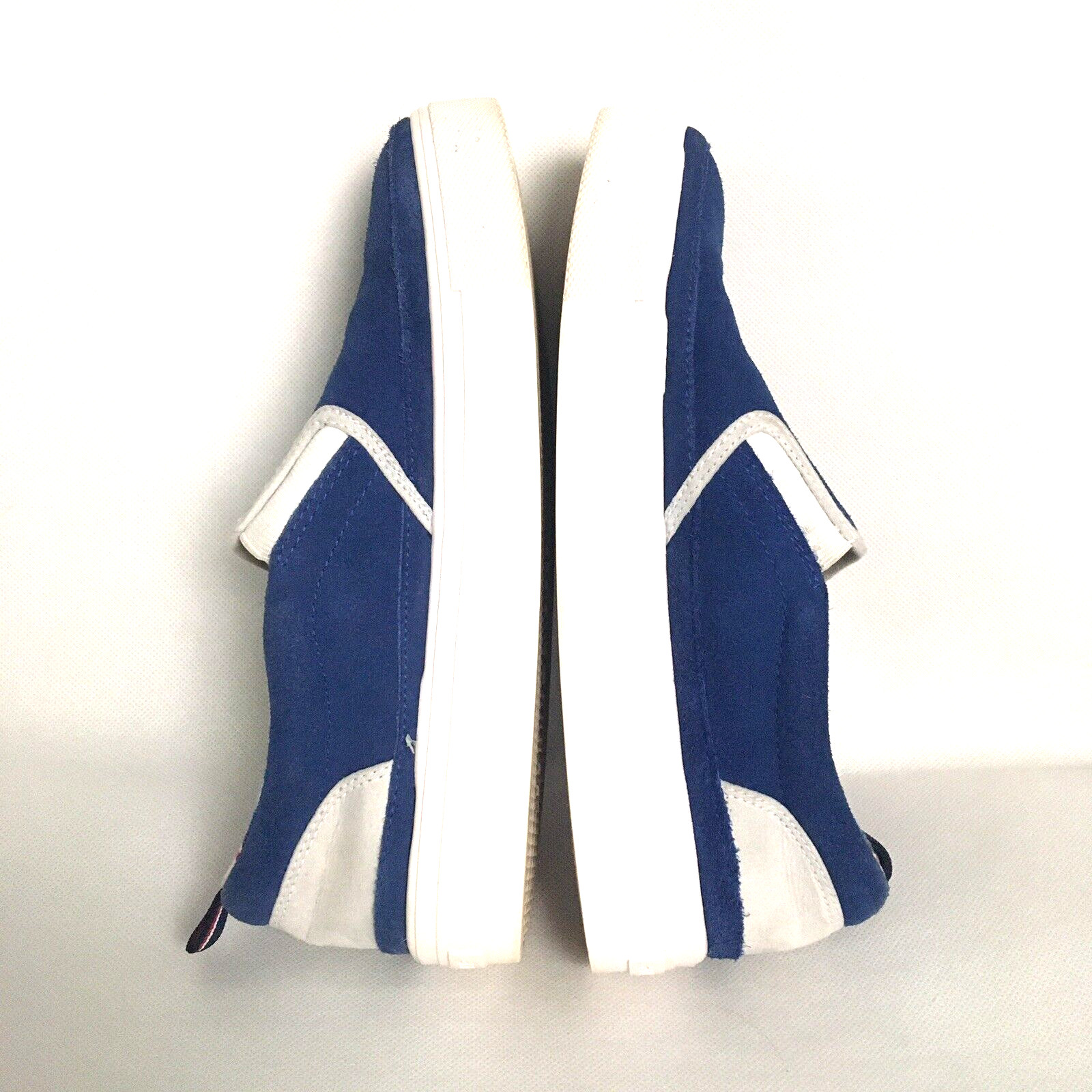 Tommy Hilfiger Shoes Womens Size 8 Blue Suede Casual Sneakers Slip On Comfort