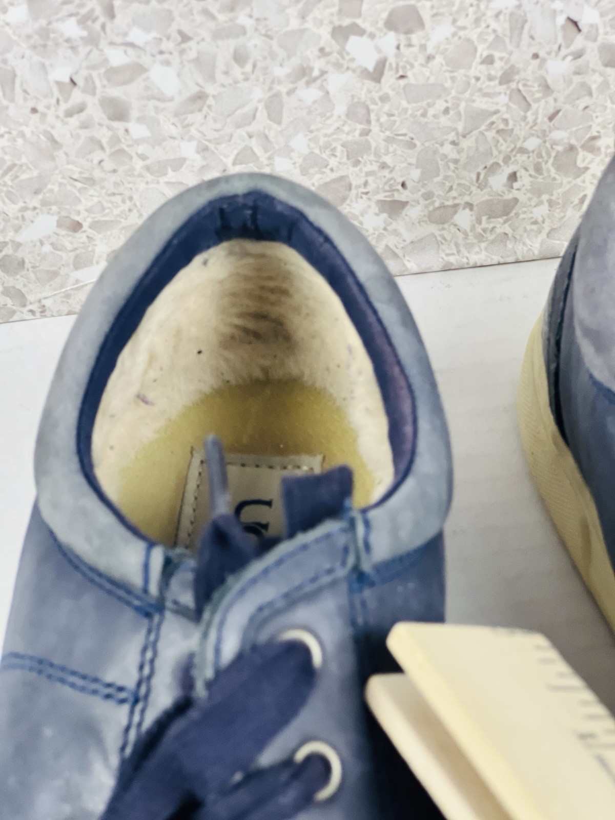 UGG Sneakers Womens 8 Blue Suede Low Top Casual Comfort Walking Travel Shoes