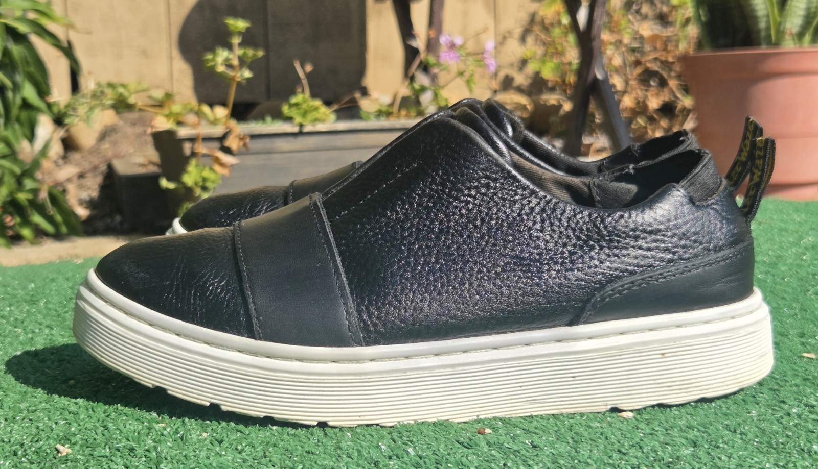 Dr Martens Lylah Temperley Slip On Sneakers Womens Size 7 Black Shoes