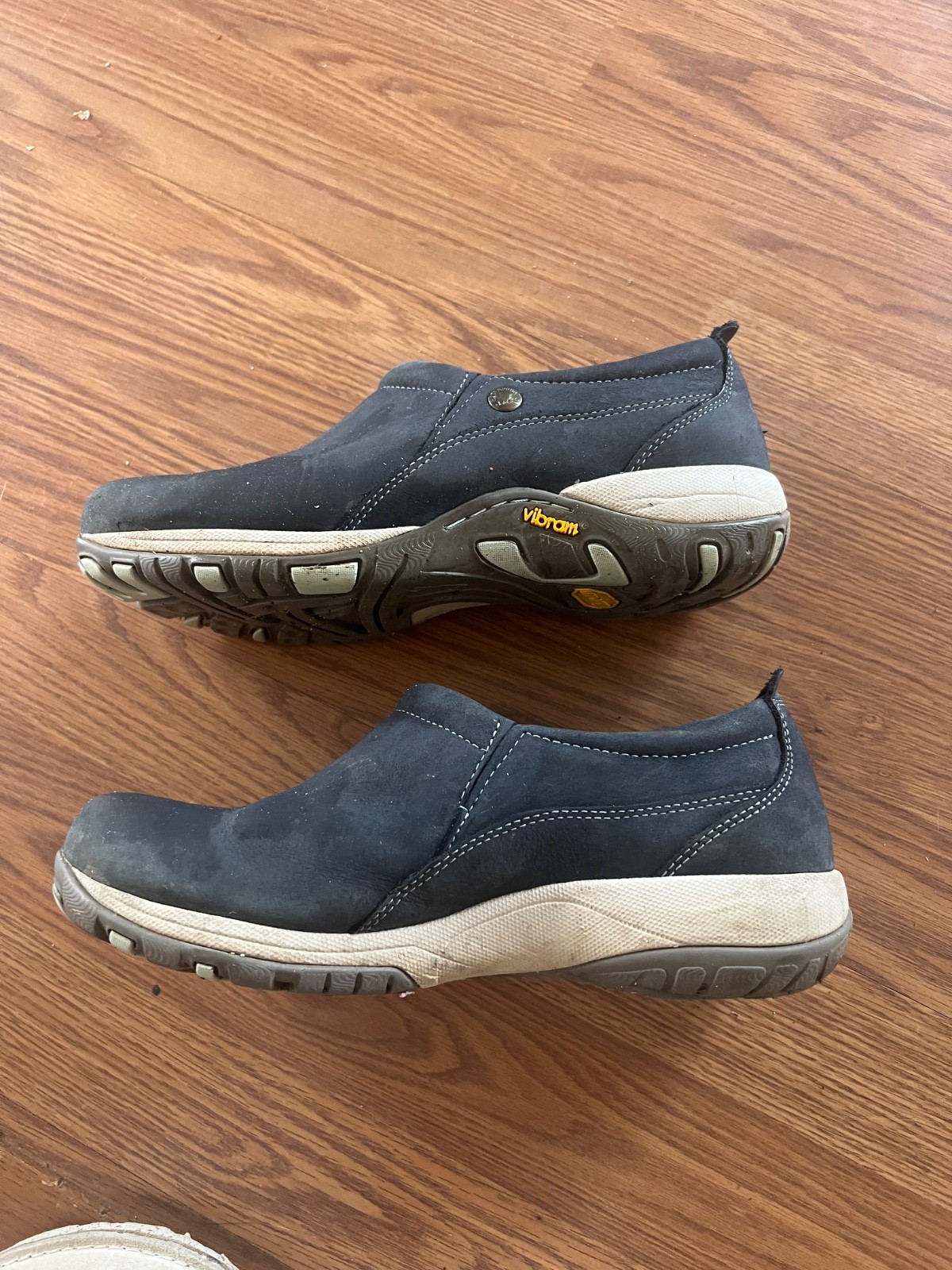 Dansko Women Patti Slip-On Clog Navy Milled Nubuck Size EU 38 Vibram