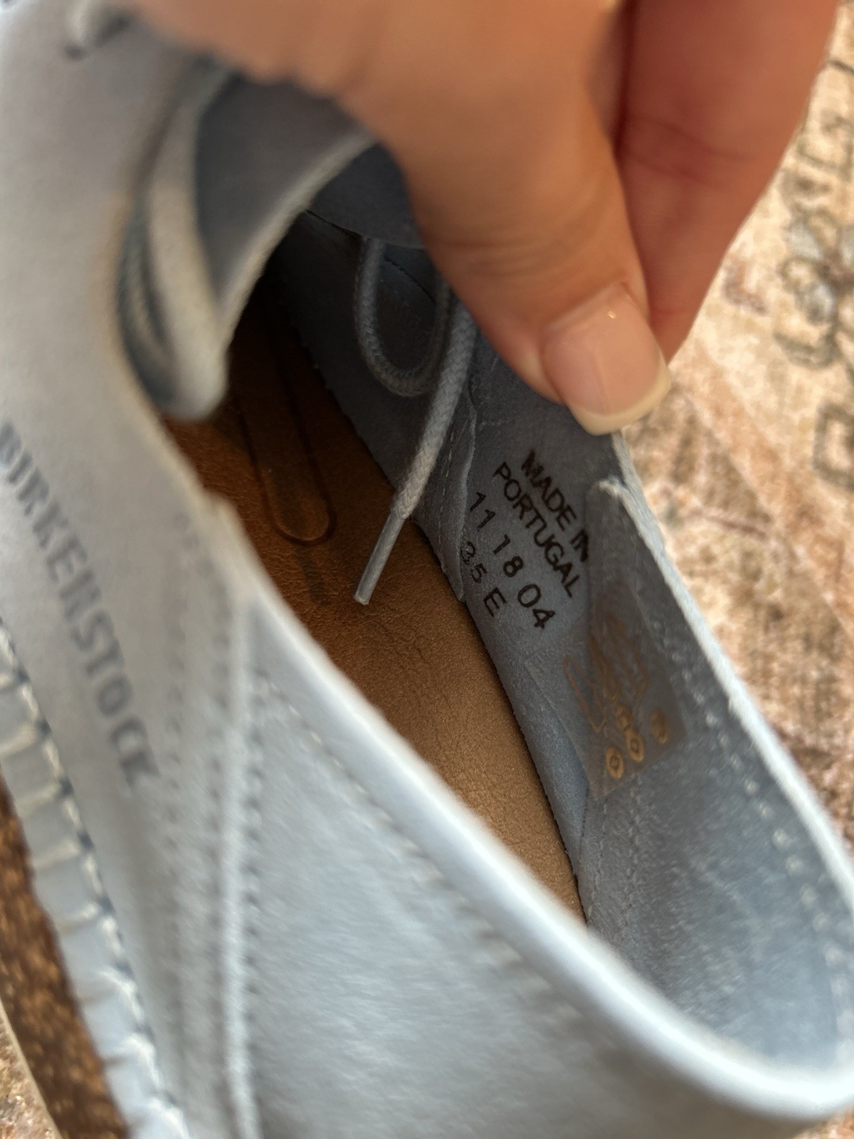Birkenstock Gary Suede Leather Shoe Women’s EU 35 US 4 Sly Blue Narrow Fit NWB