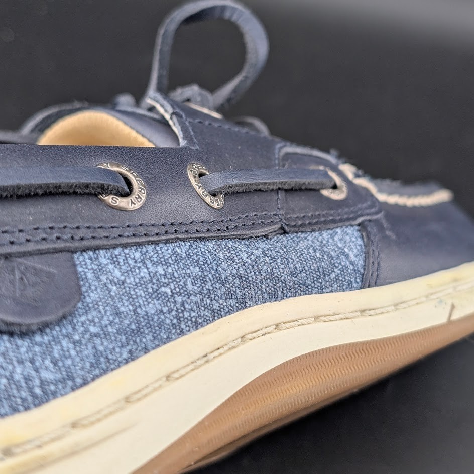 Sperry Women’s Size 5.5 / Kid’s Size 4 Koifish Navy Leather Boat Shoe NIB