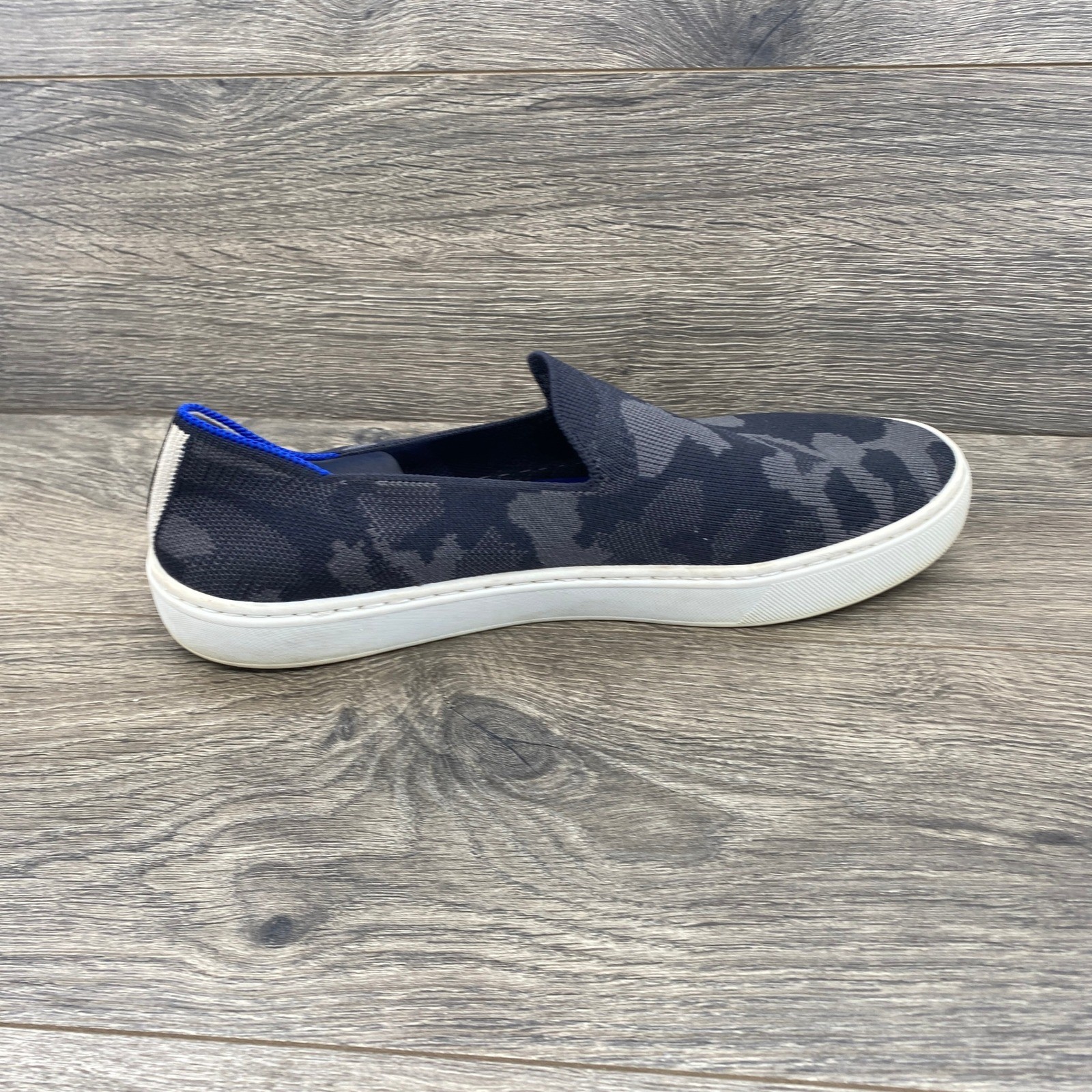 Rothy’s Slip-On Sneaker Womens 10 Grey Camo Knit Sustainable Flats