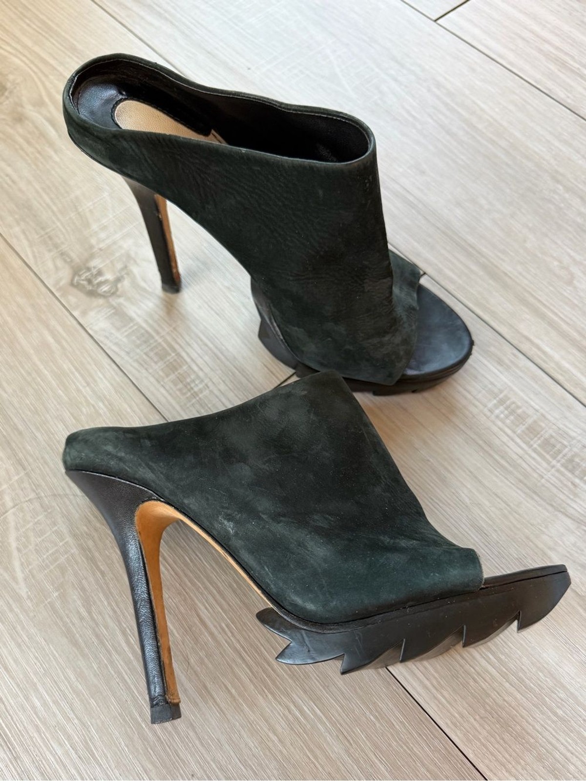 Camilla Skovgaard London Vintage Black High Heel Mules Size 38
