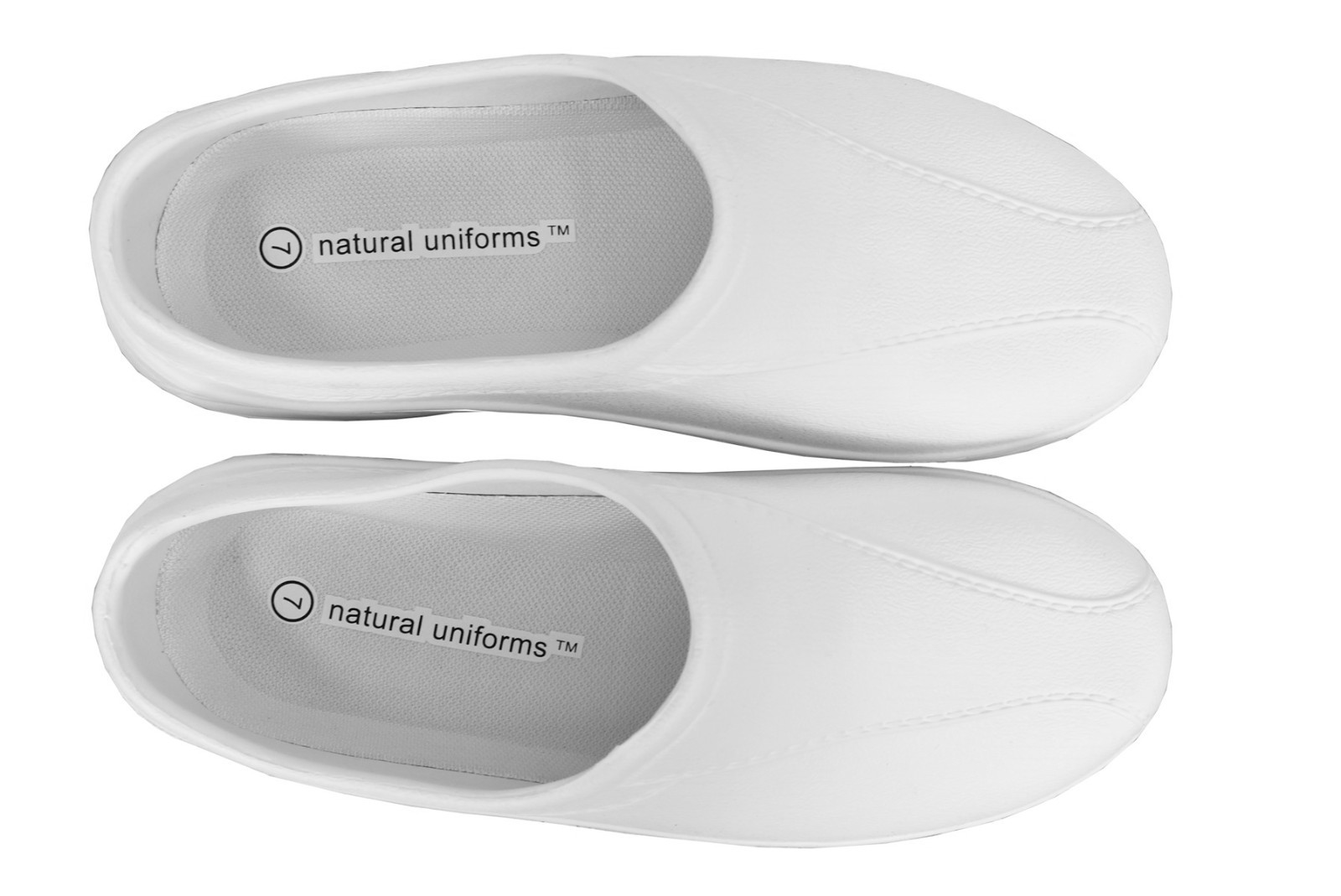 NATURAL UNIFROMS WOMEN STRAPLESS CLOGS IN BLACK AND WHITE ALL SIZES #9501 NEW