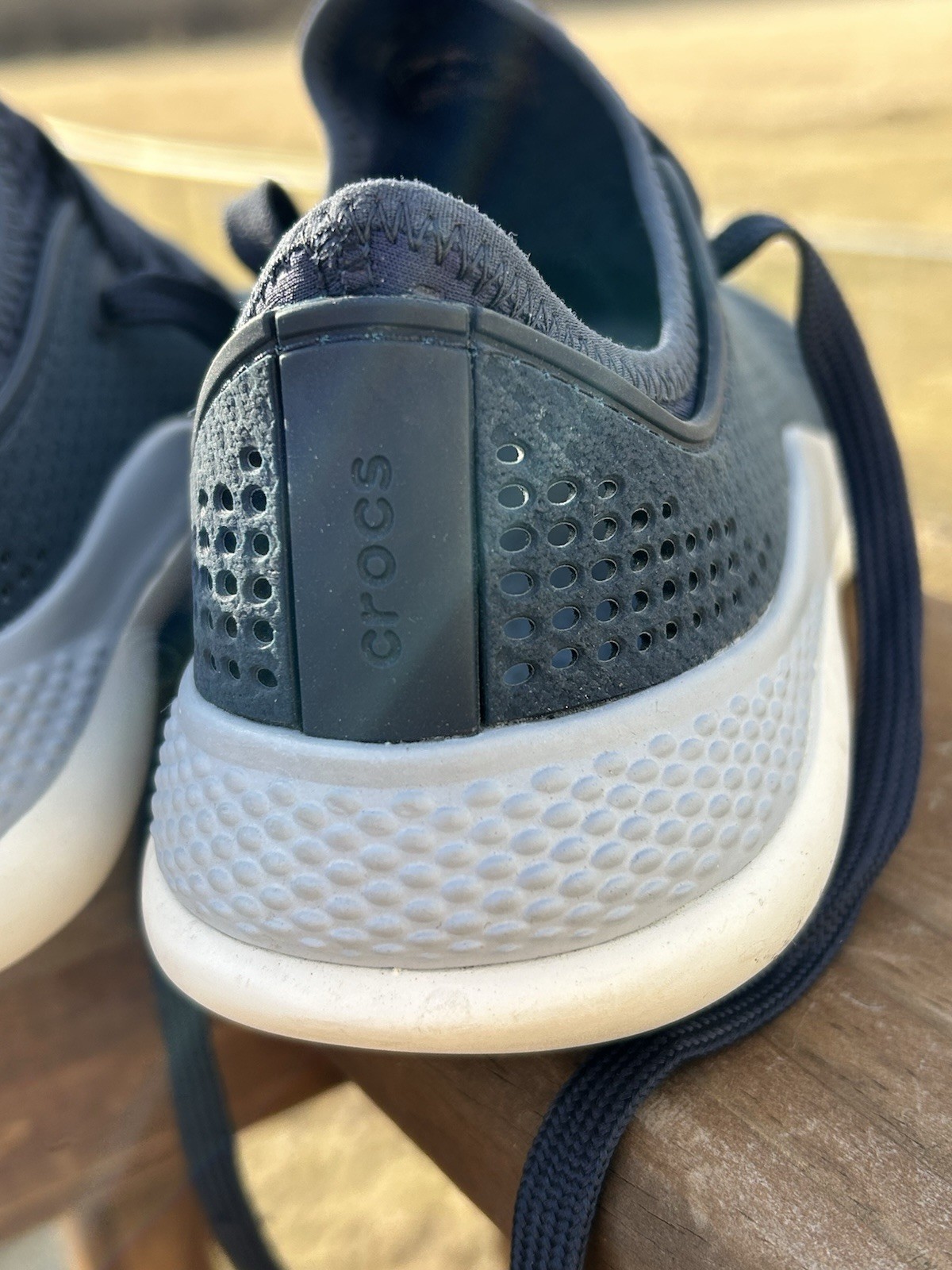 Crocs Literide 360 Pacer Sneakers Blue Lace Up Comfort Water Shoes Women’s 8