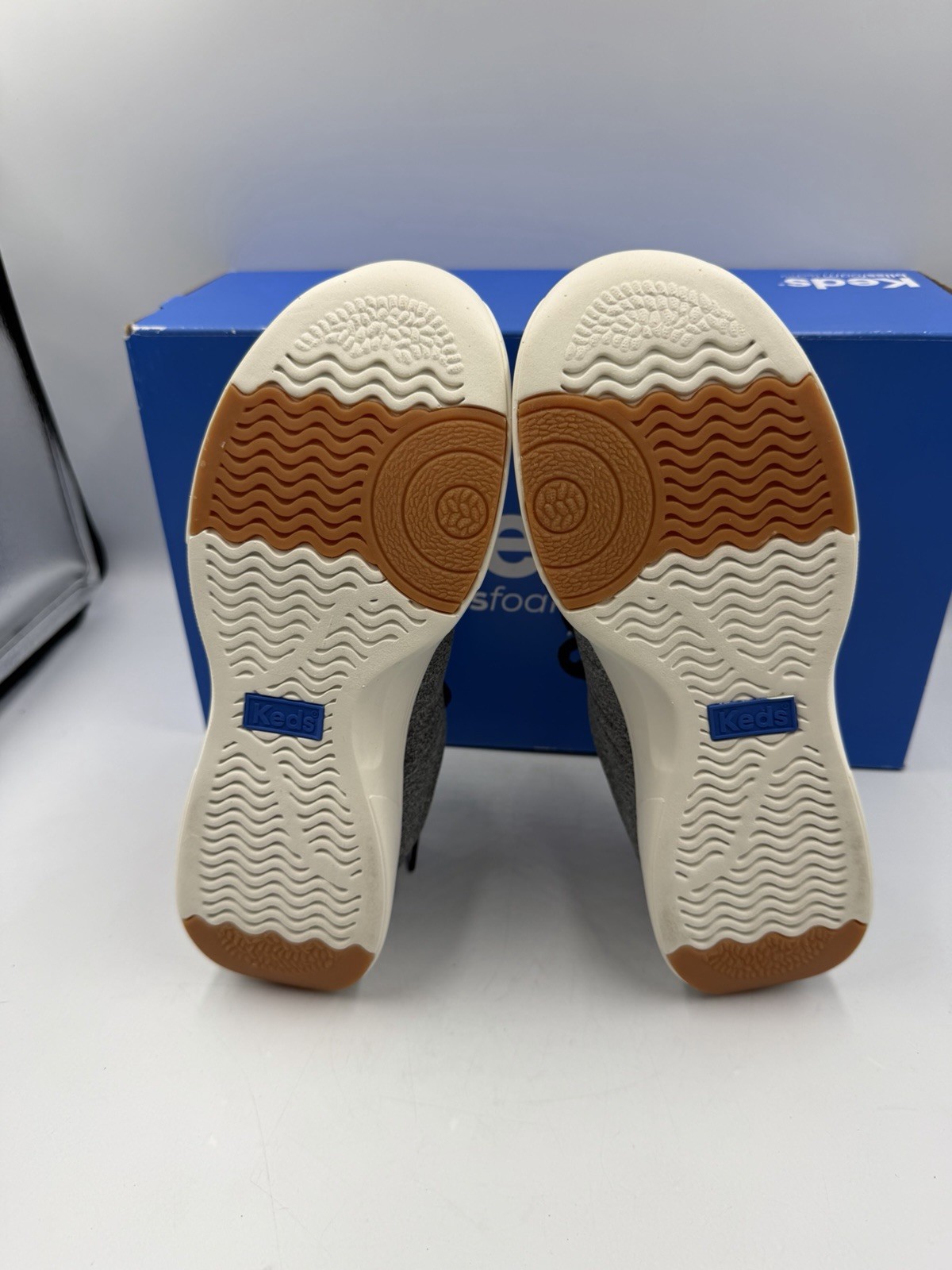 Keds BlissWalk Jersey Lace Up Sneakers Gray Heather Women’s 5.5 Comfort NIB