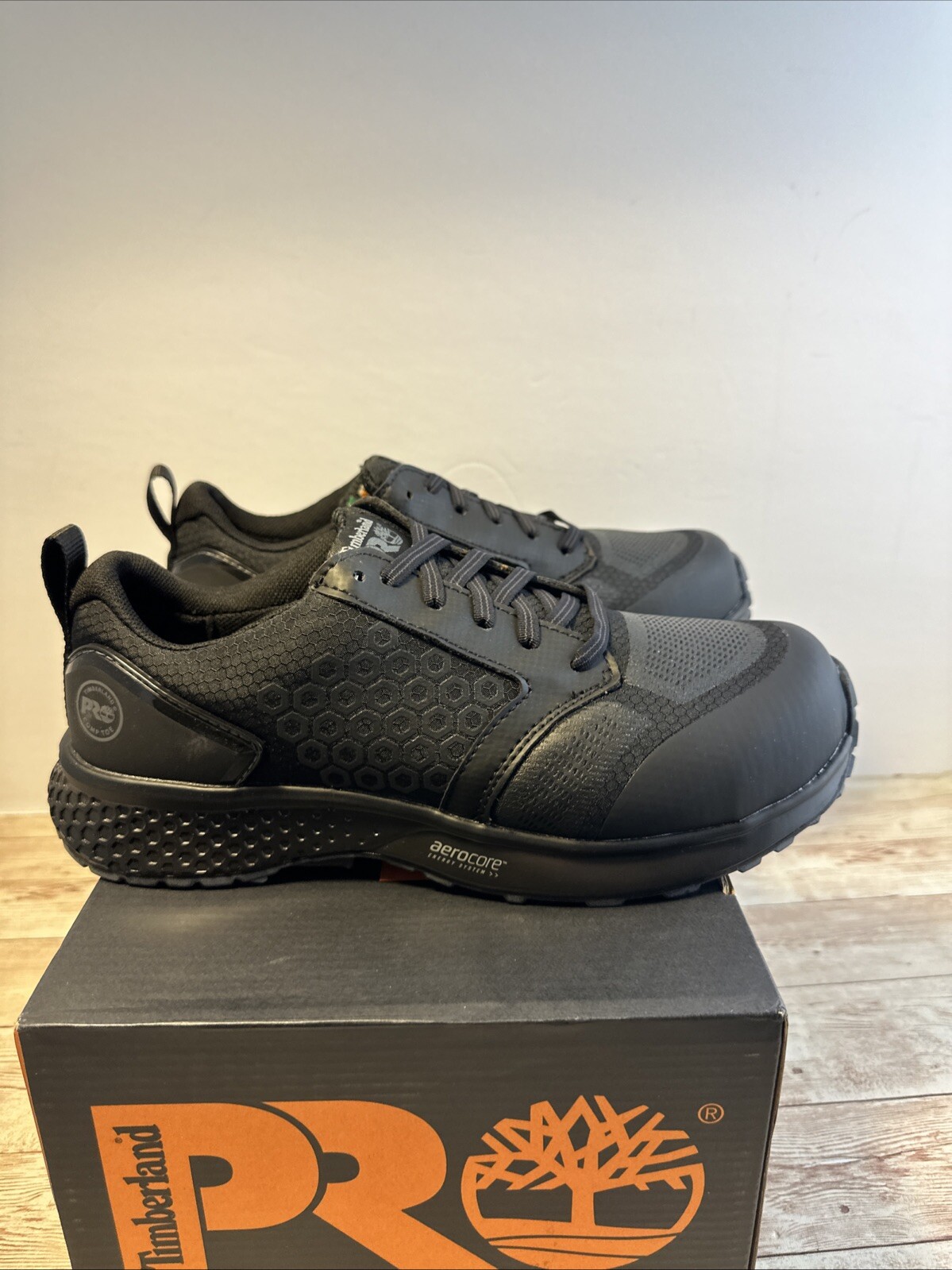 Women’s Timberland PRO Reaxion Composite Safety Toe Black Size 8.5 NIB A21PY