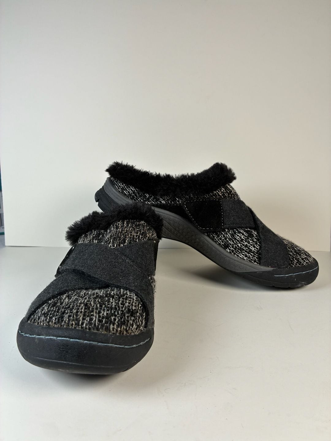 JSport by Jambu Graham Memory Foam Faux Fur Lined Mule Slip-On Shoes