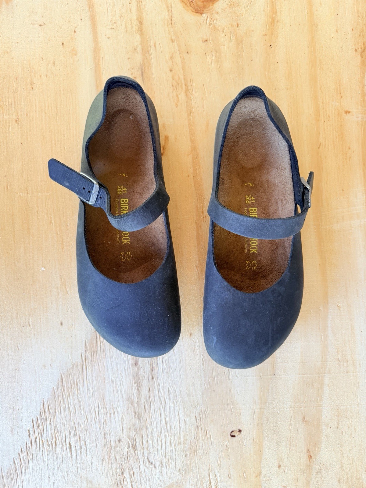 Birkenstock 41 Montova Black 100% Leather