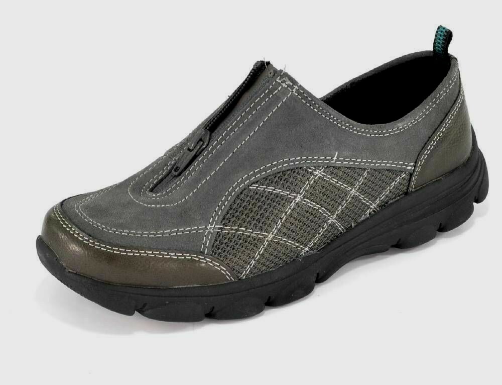 New Croft & Barrow Tory Lightweight Leather Slip On Casual Shoes Grey Variety Sz