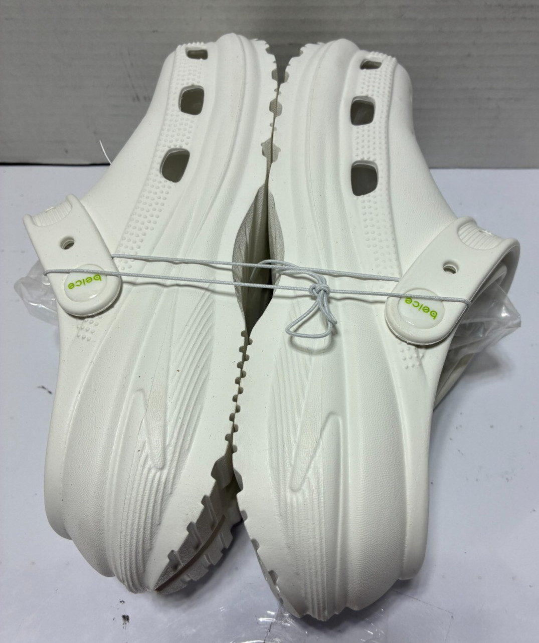 Beice White Clog Style Shoes Size 37-38 US Women 6-7 – See Description