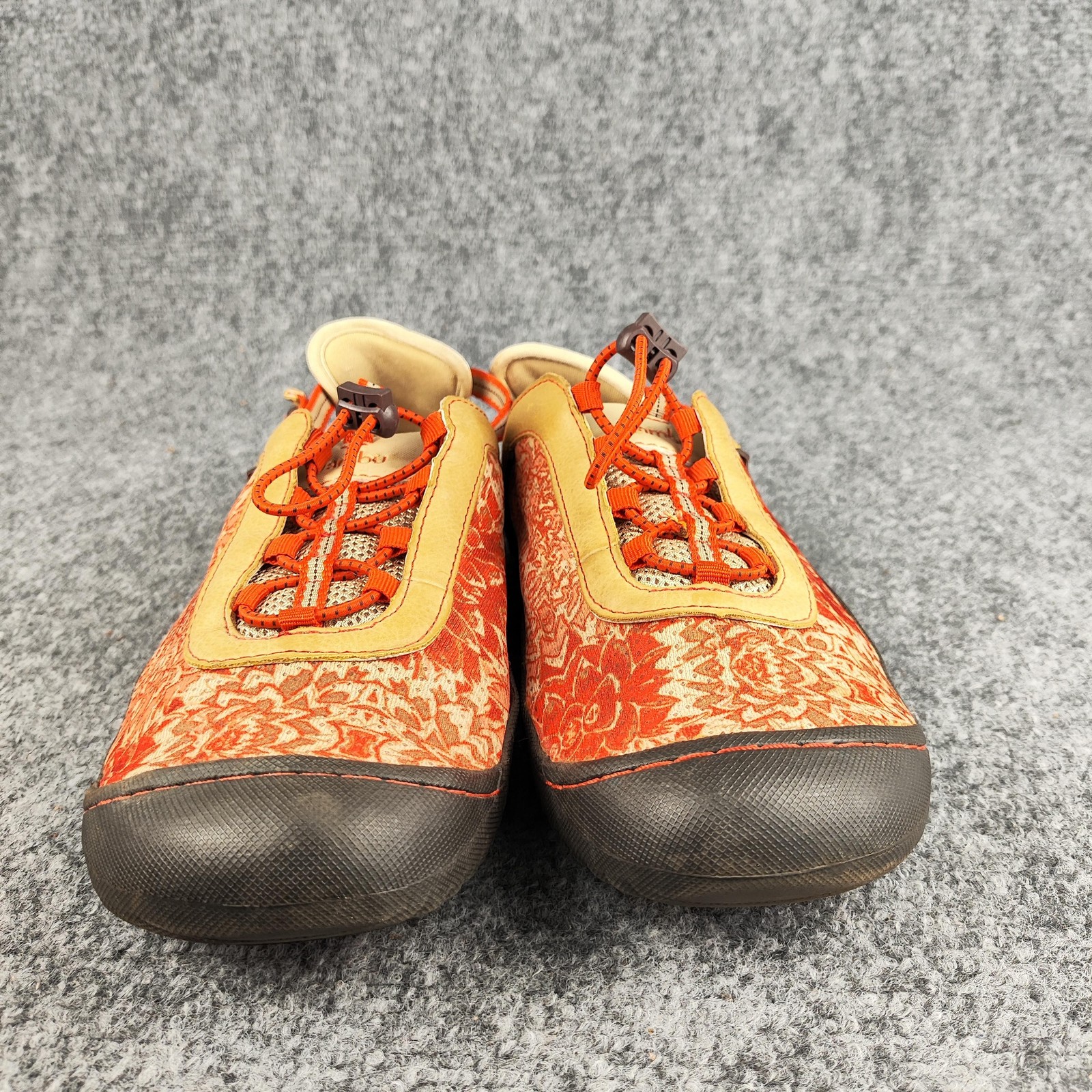 Jambu Shoes Womens Size 10 Orange Floral Walking Sneakers All Terra Design